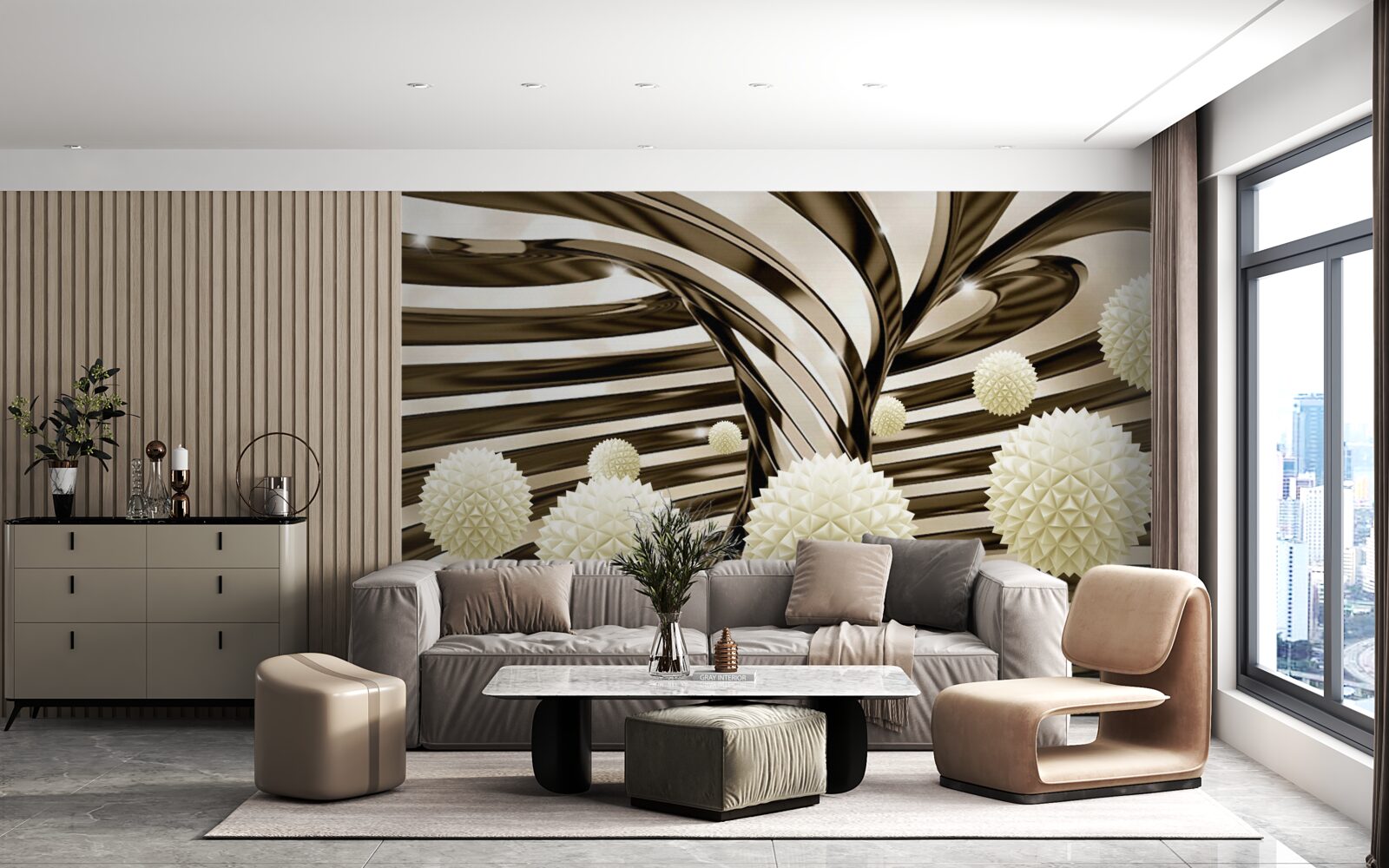 Fototapet sfere în univers