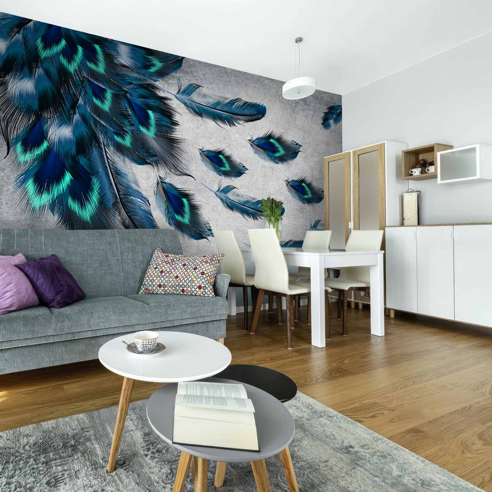 Fototapet pene verzi