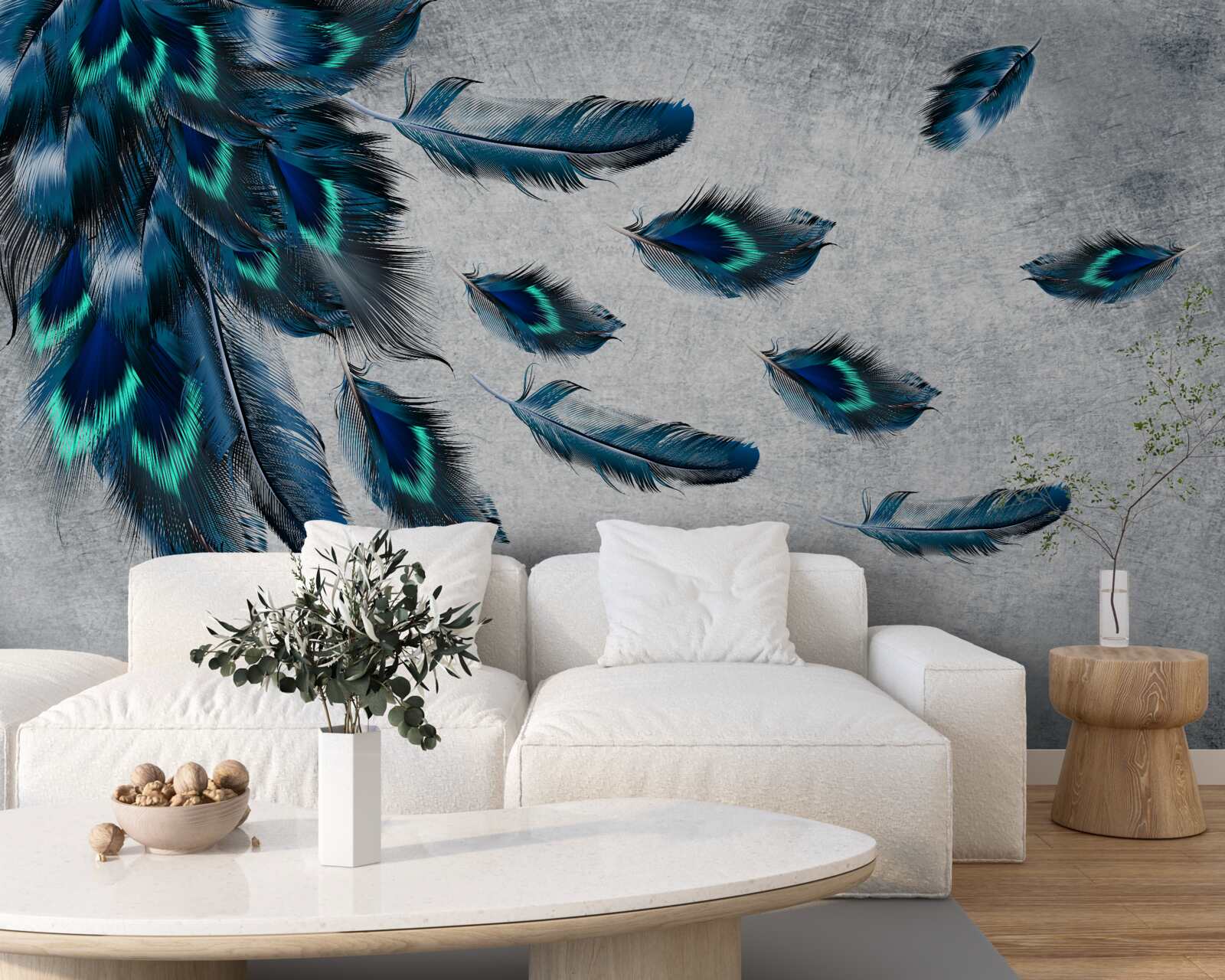 Fototapet pene verzi