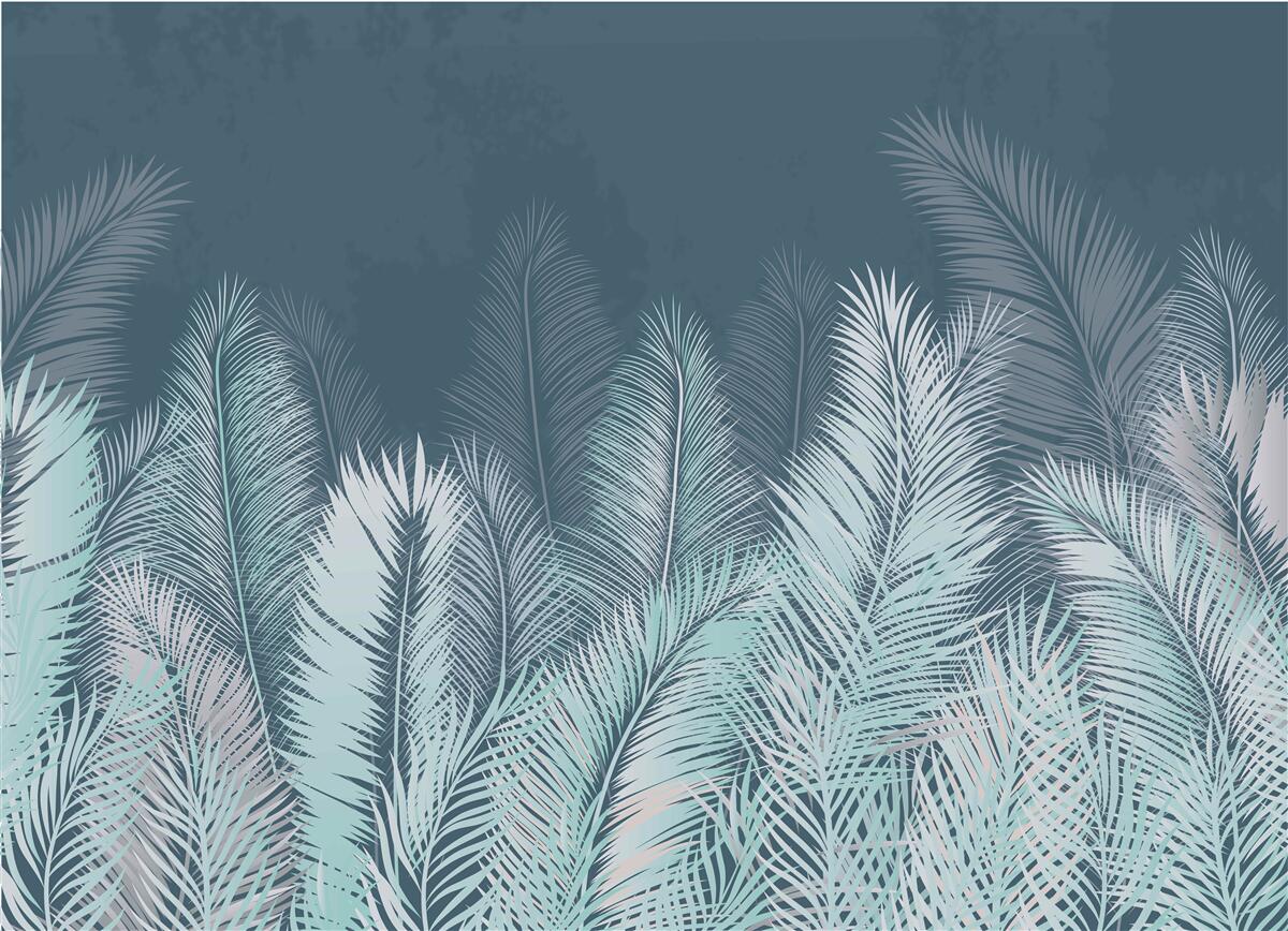 Fototapet frunze de palmier extinse