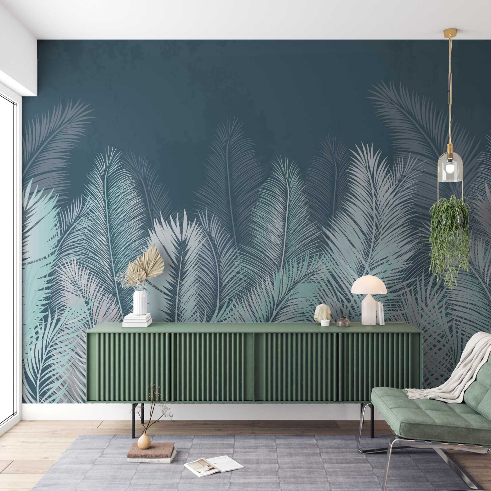 Fototapet frunze de palmier extinse