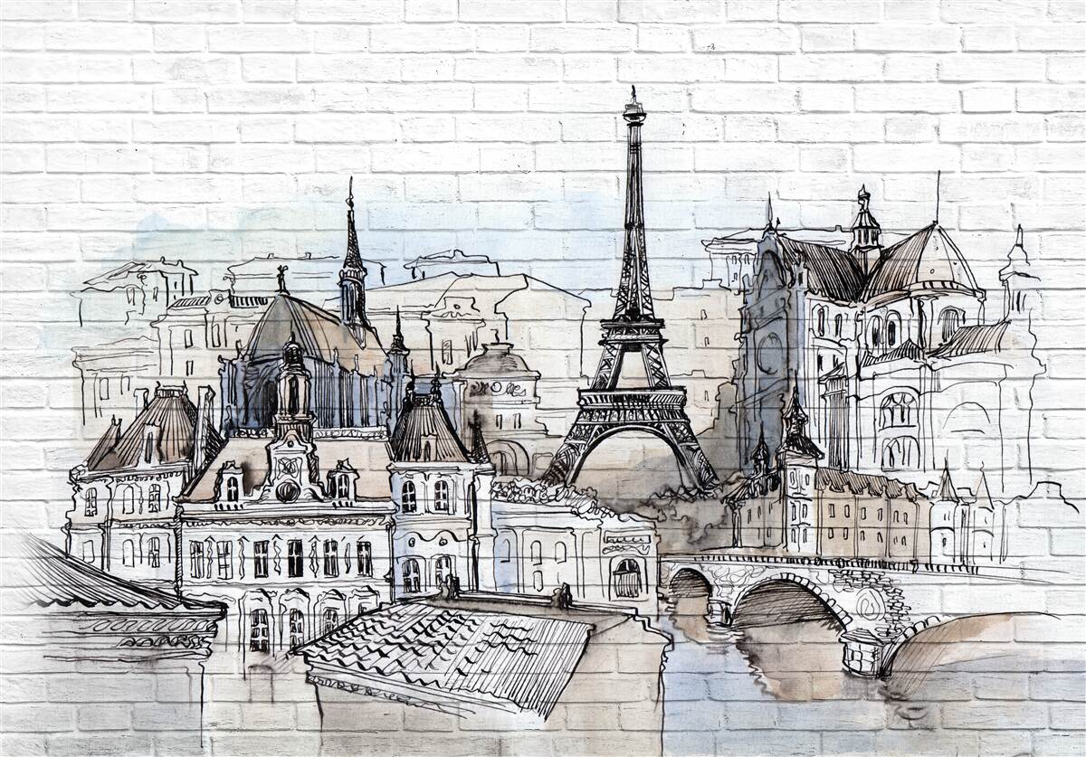 Fototapet oraș de cărămizi