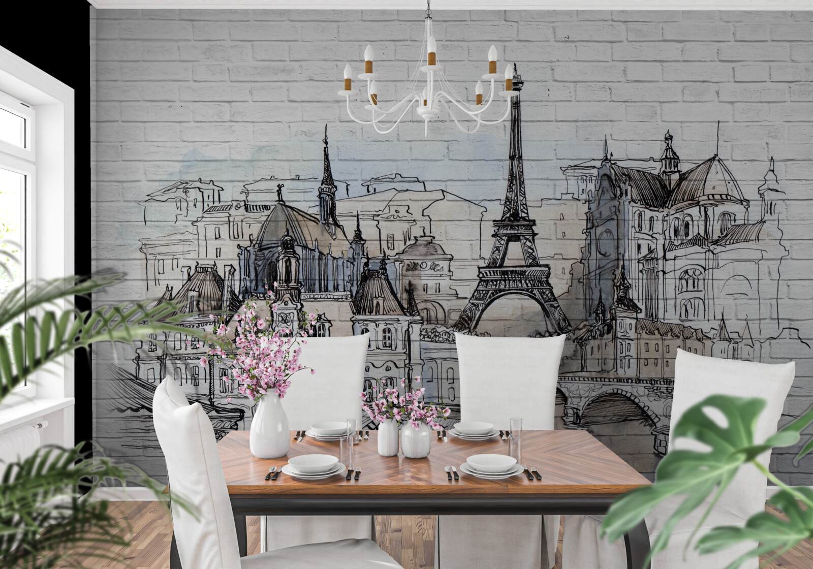 Fototapet oraș de cărămizi