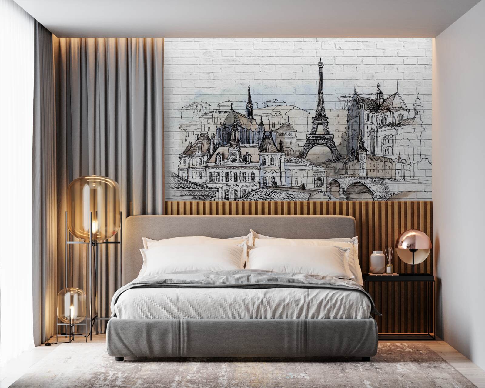 Fototapet oraș de cărămizi