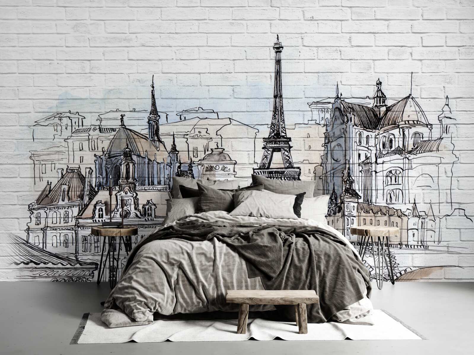 Fototapet oraș de cărămizi