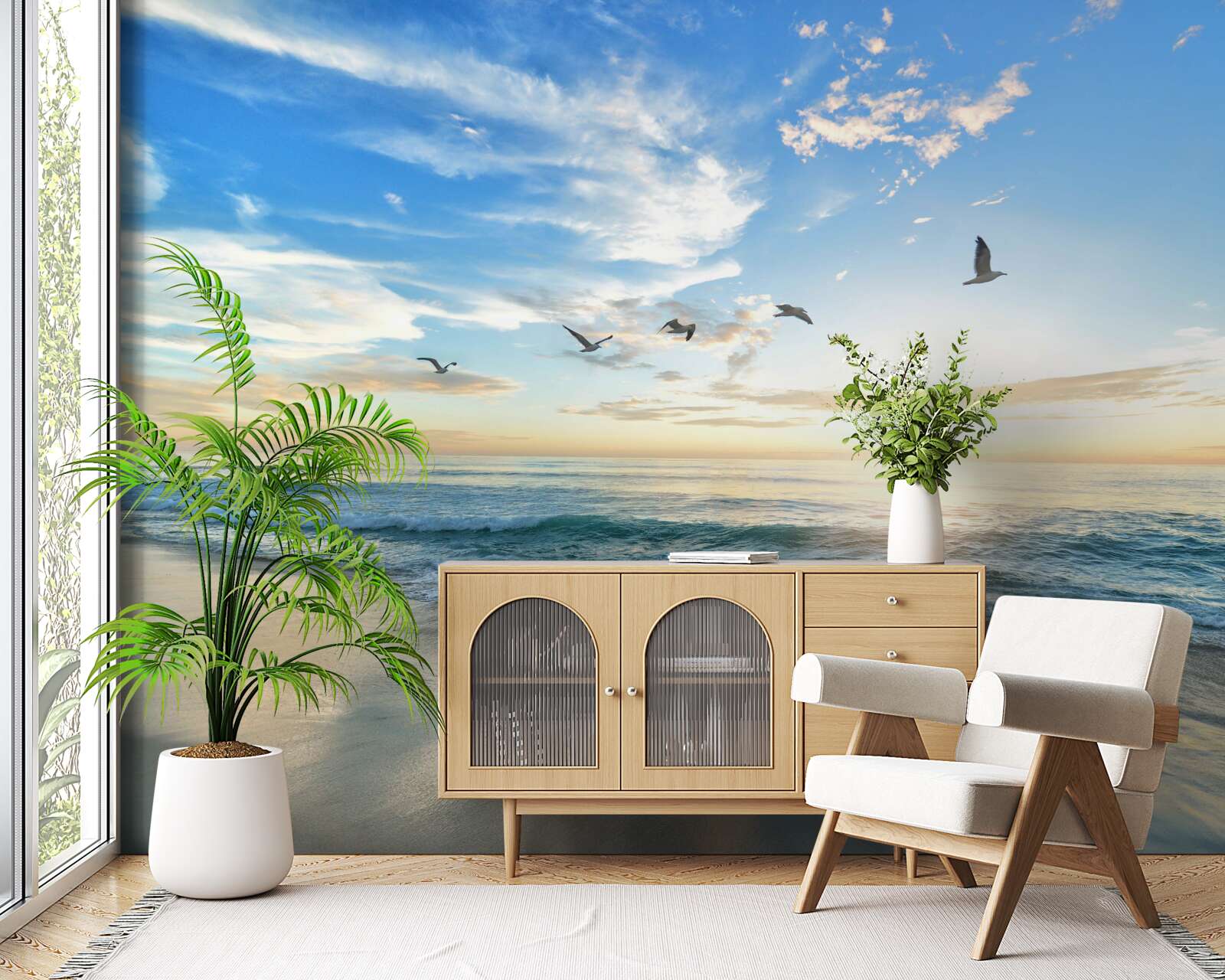 Fototapet spațiu maritim fermecător