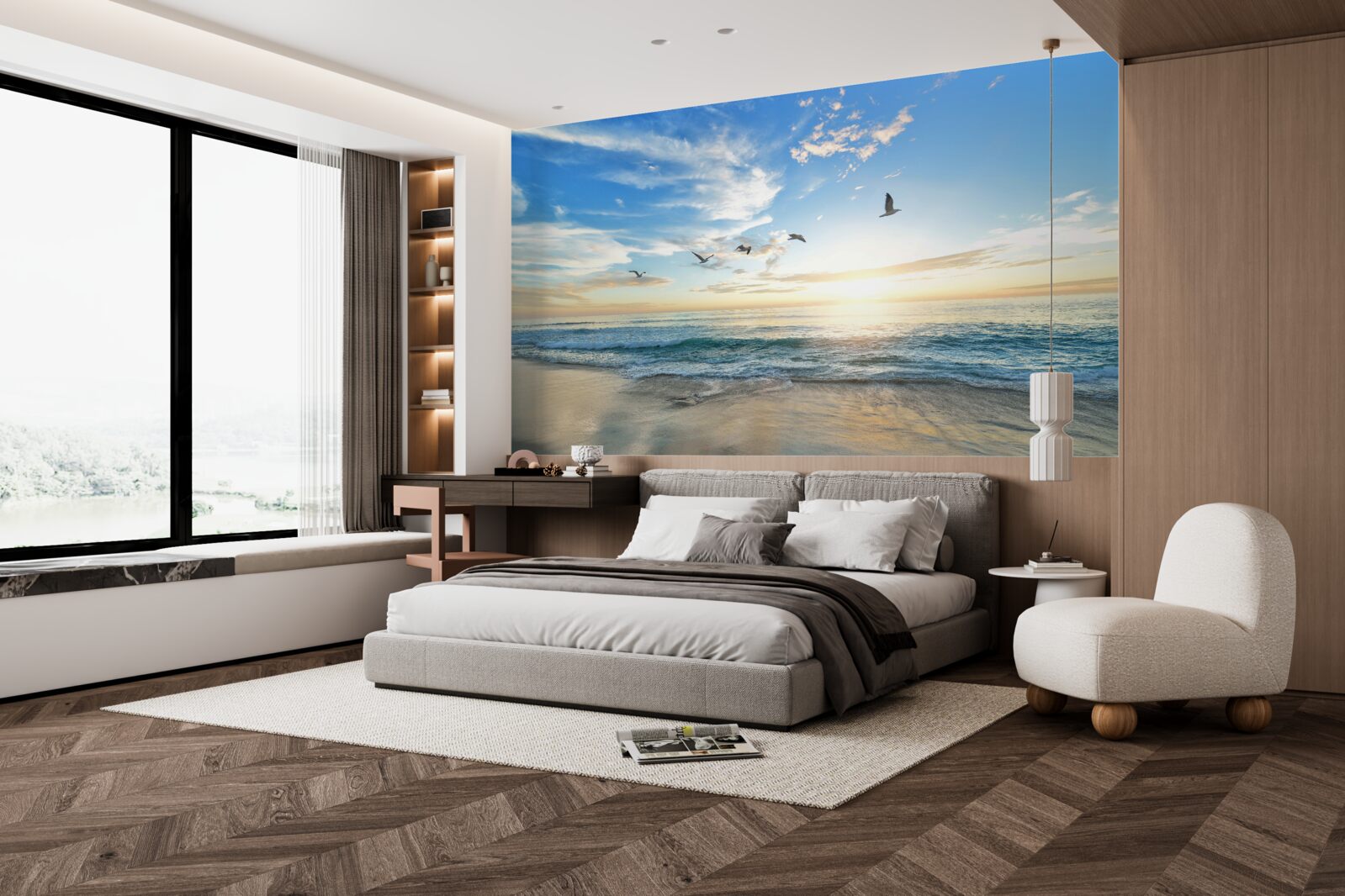 Fototapet spațiu maritim fermecător