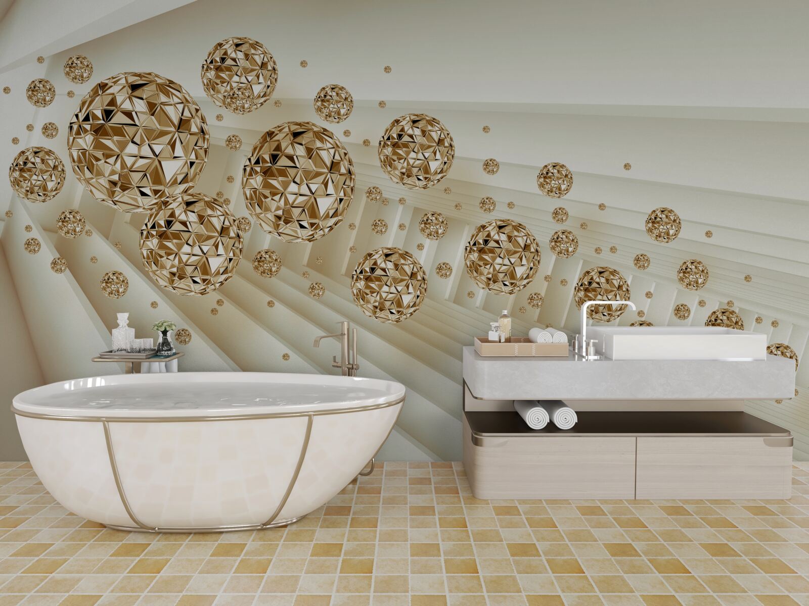 Fototapet bile de aur