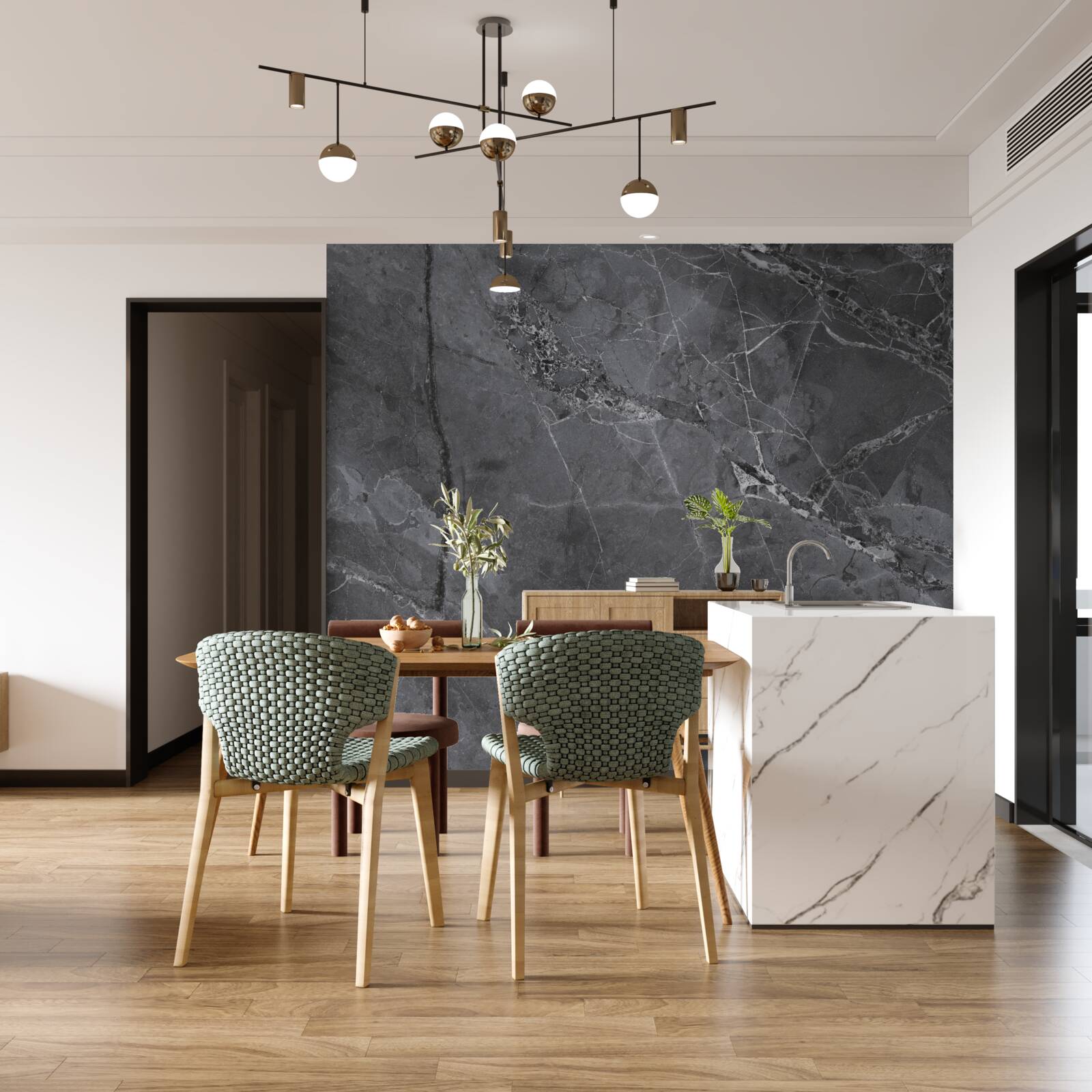 Fototapet marmură întunecată