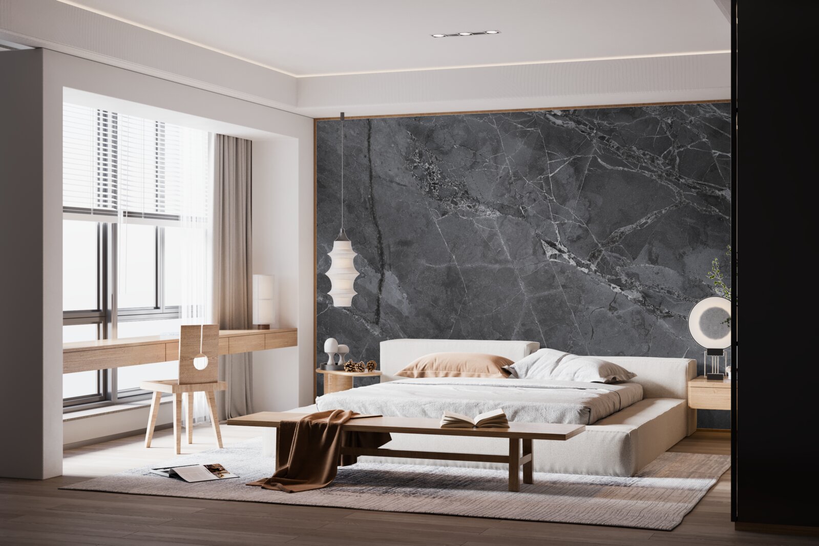 Fototapet marmură întunecată