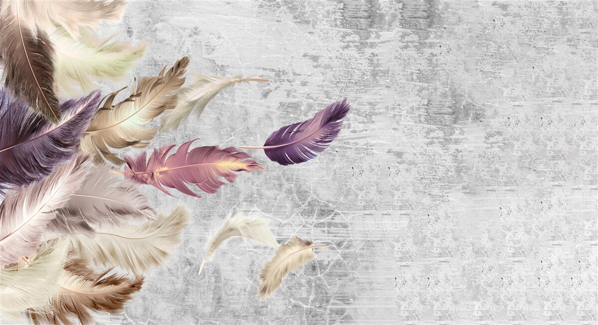 Fototapet tapet cu pene