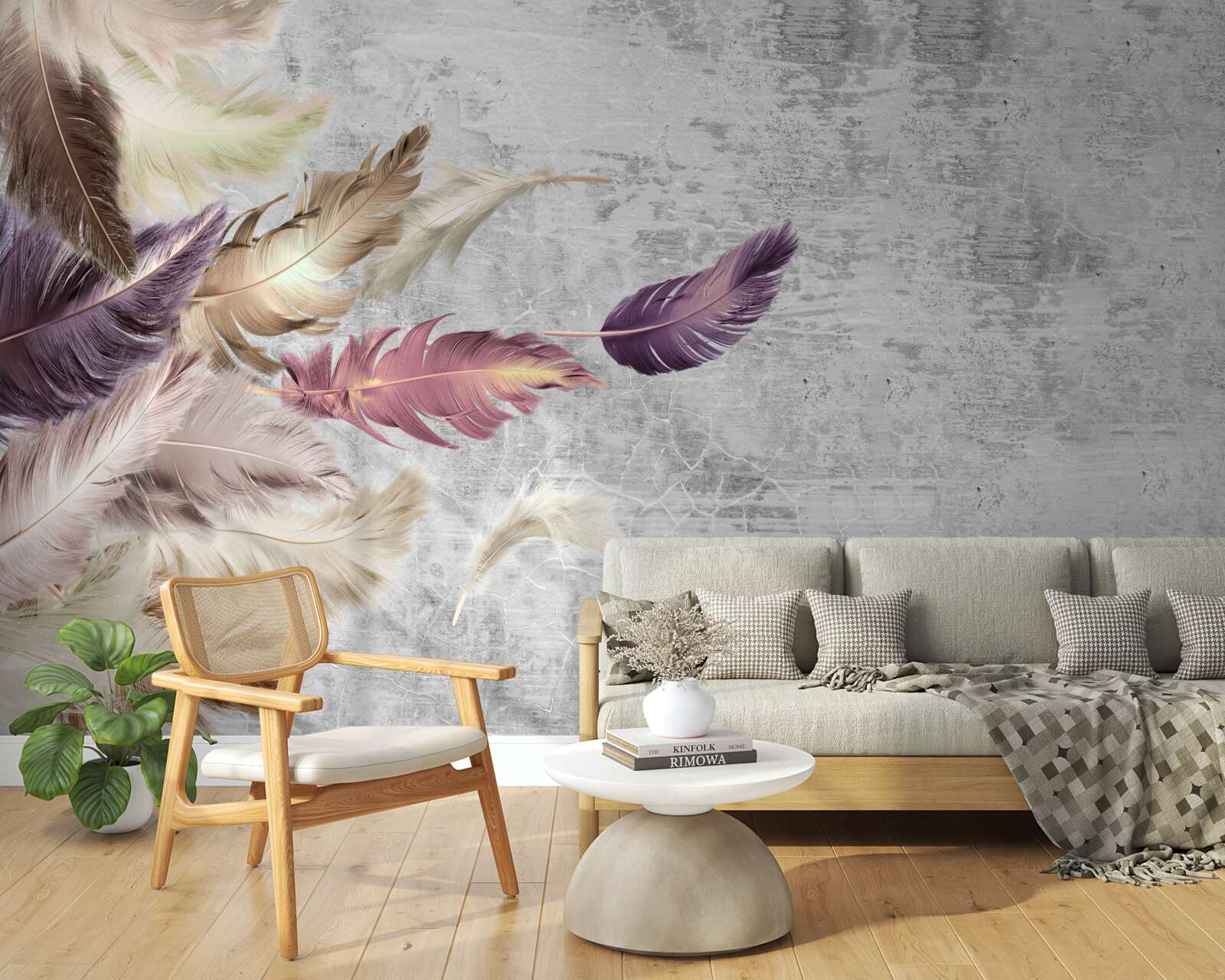 Fototapet tapet cu pene