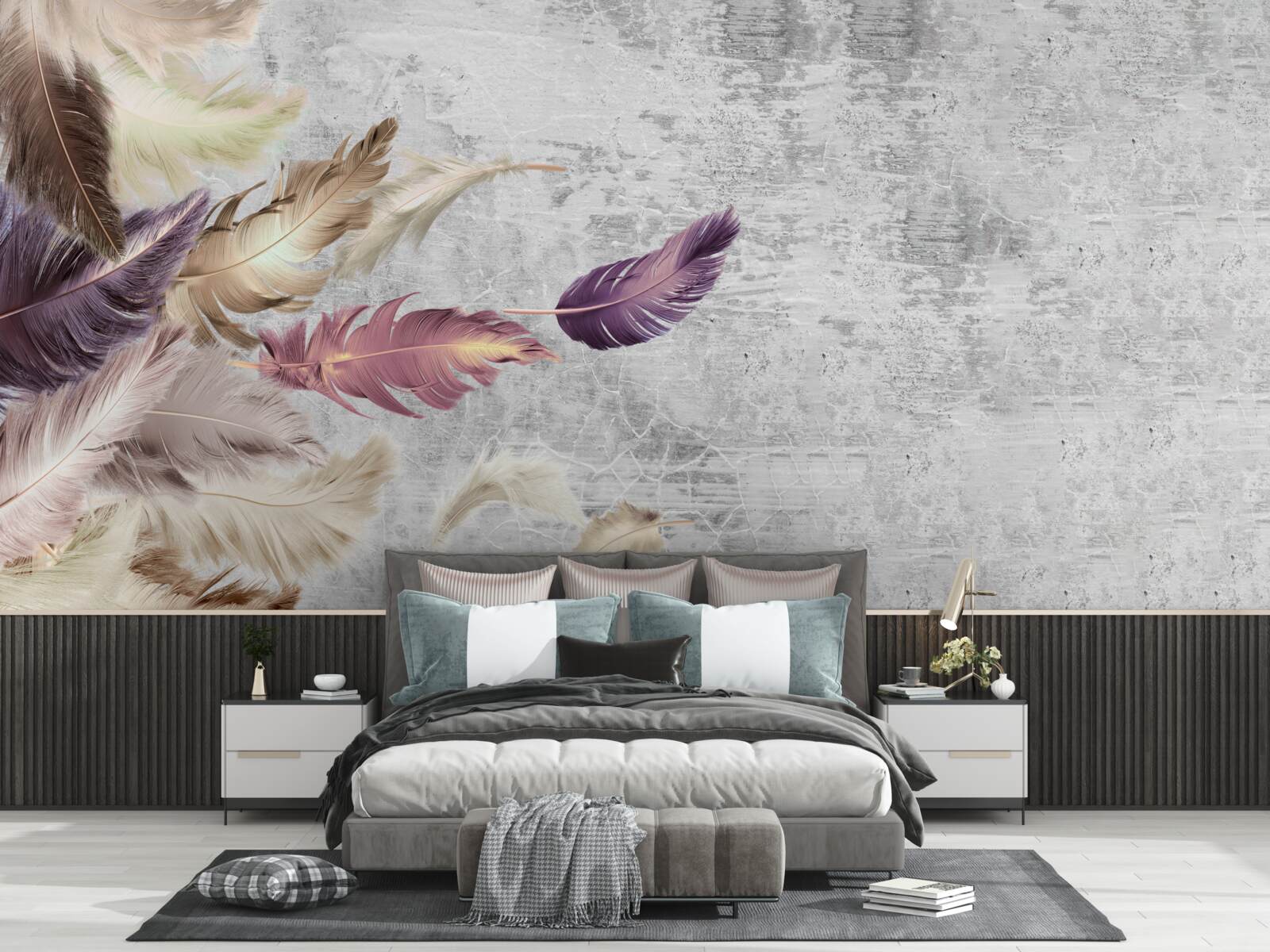 Fototapet tapet cu pene