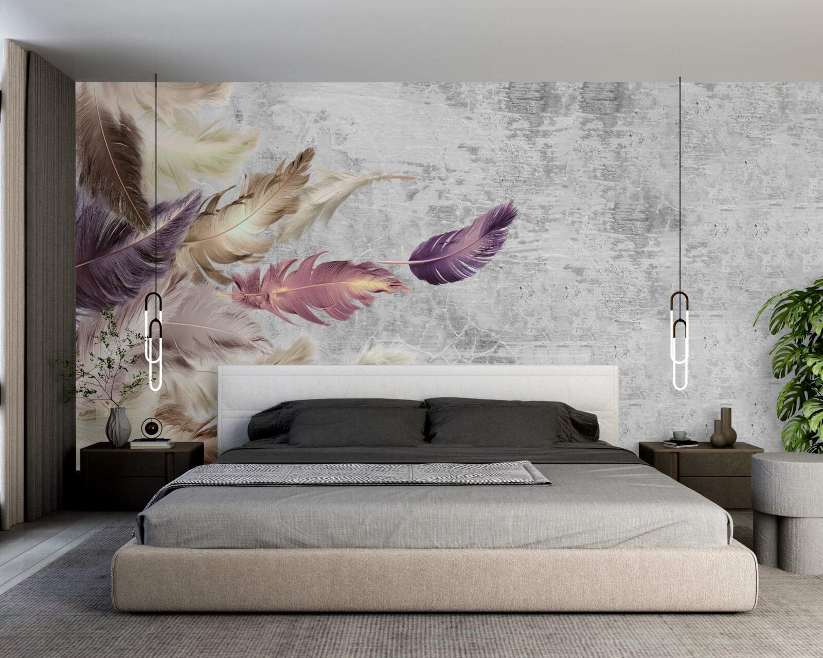 Fototapet tapet cu pene