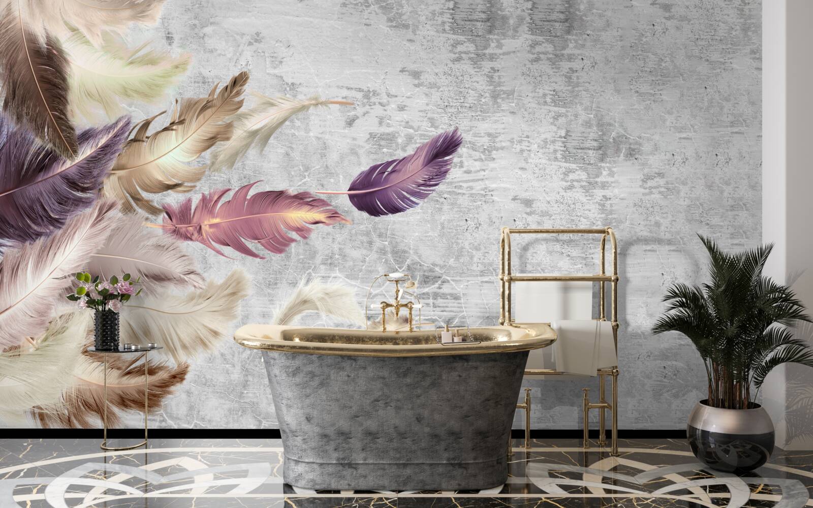 Fototapet tapet cu pene