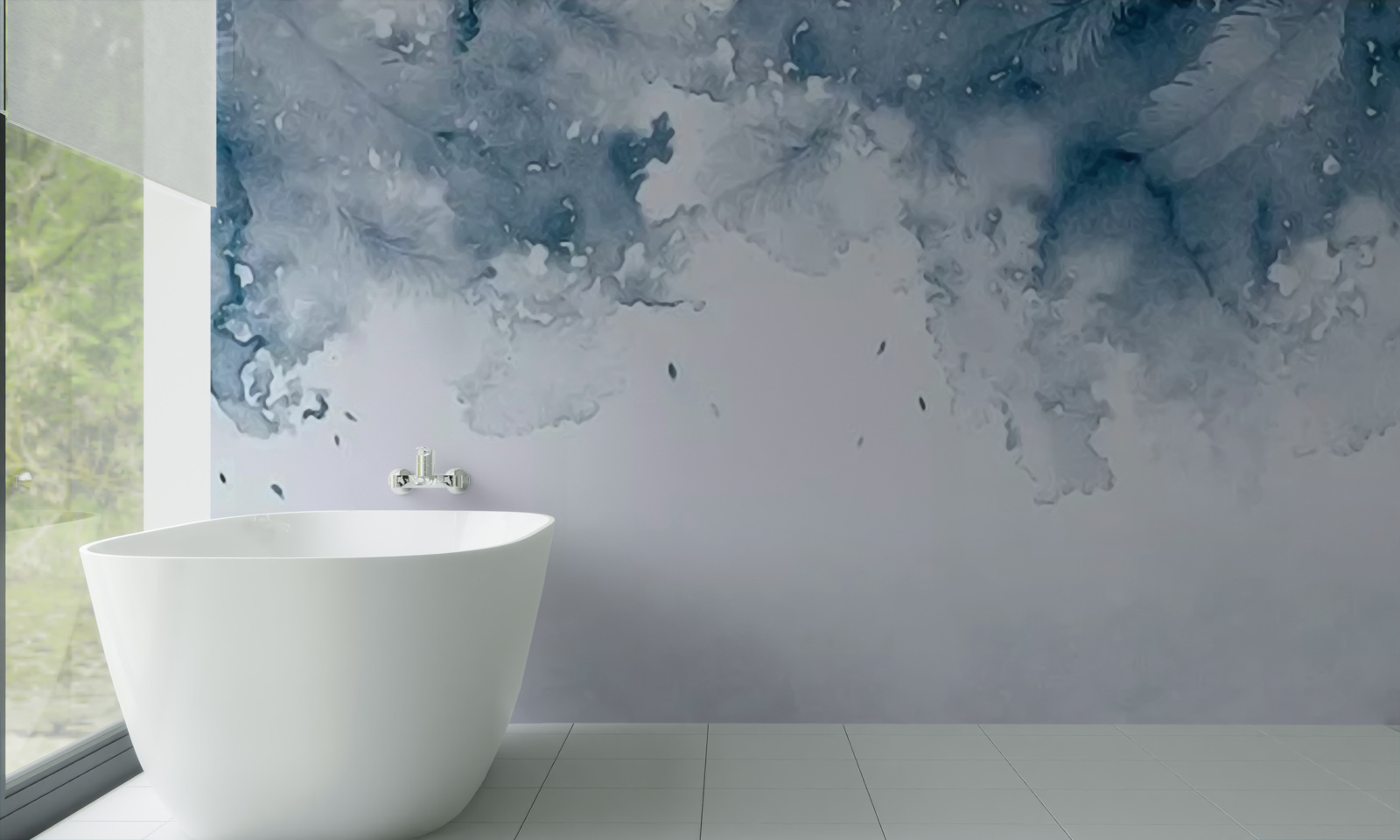 Fototapet perete albastru