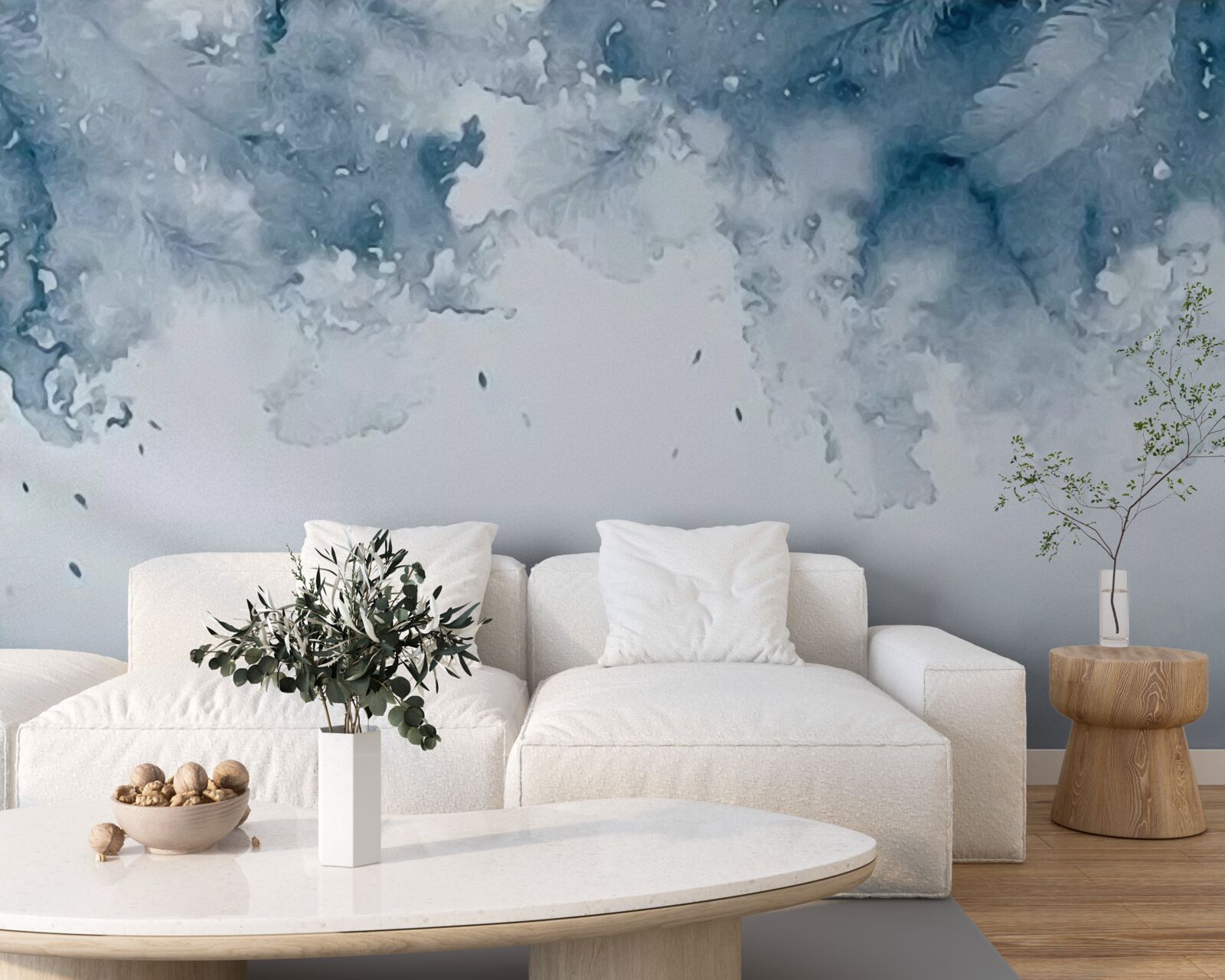 Fototapet perete albastru