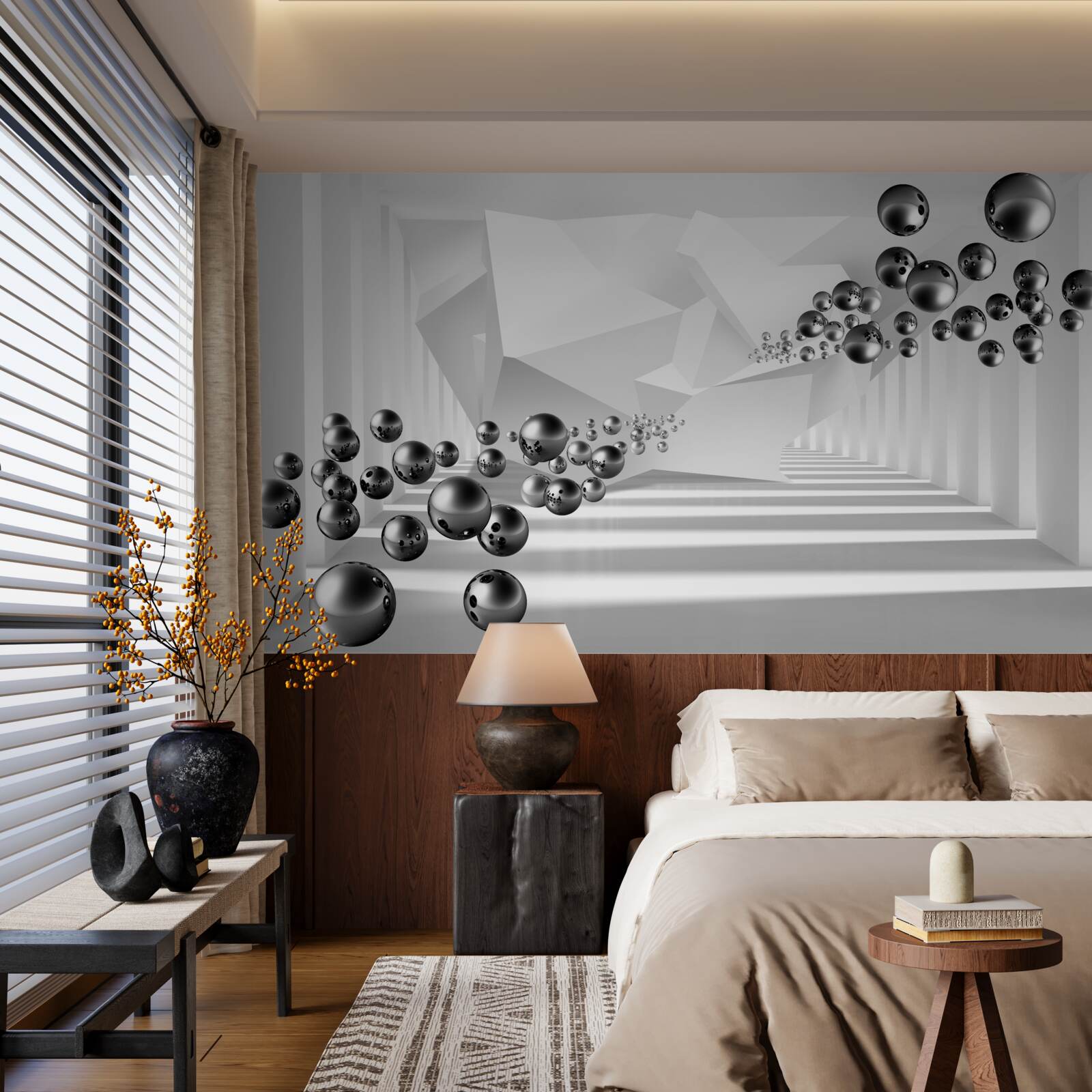 Fototapet bile metalice