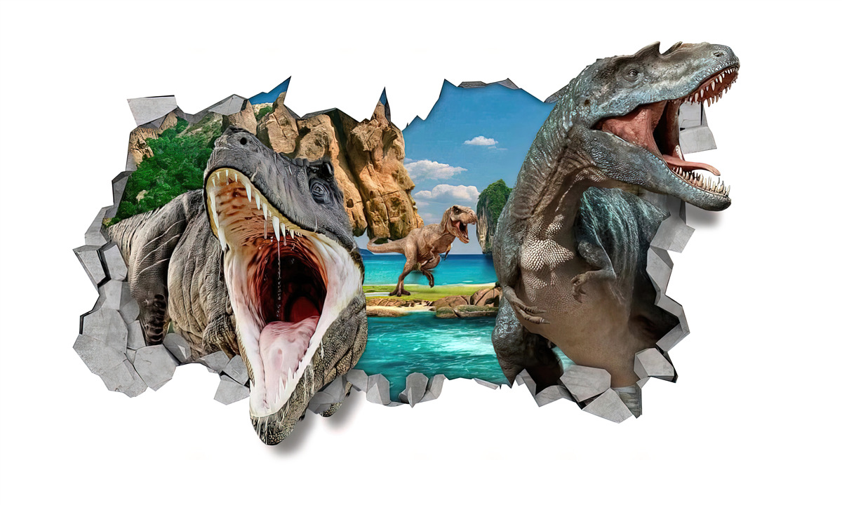 Fototapet figurină, dinozaur și jocuri