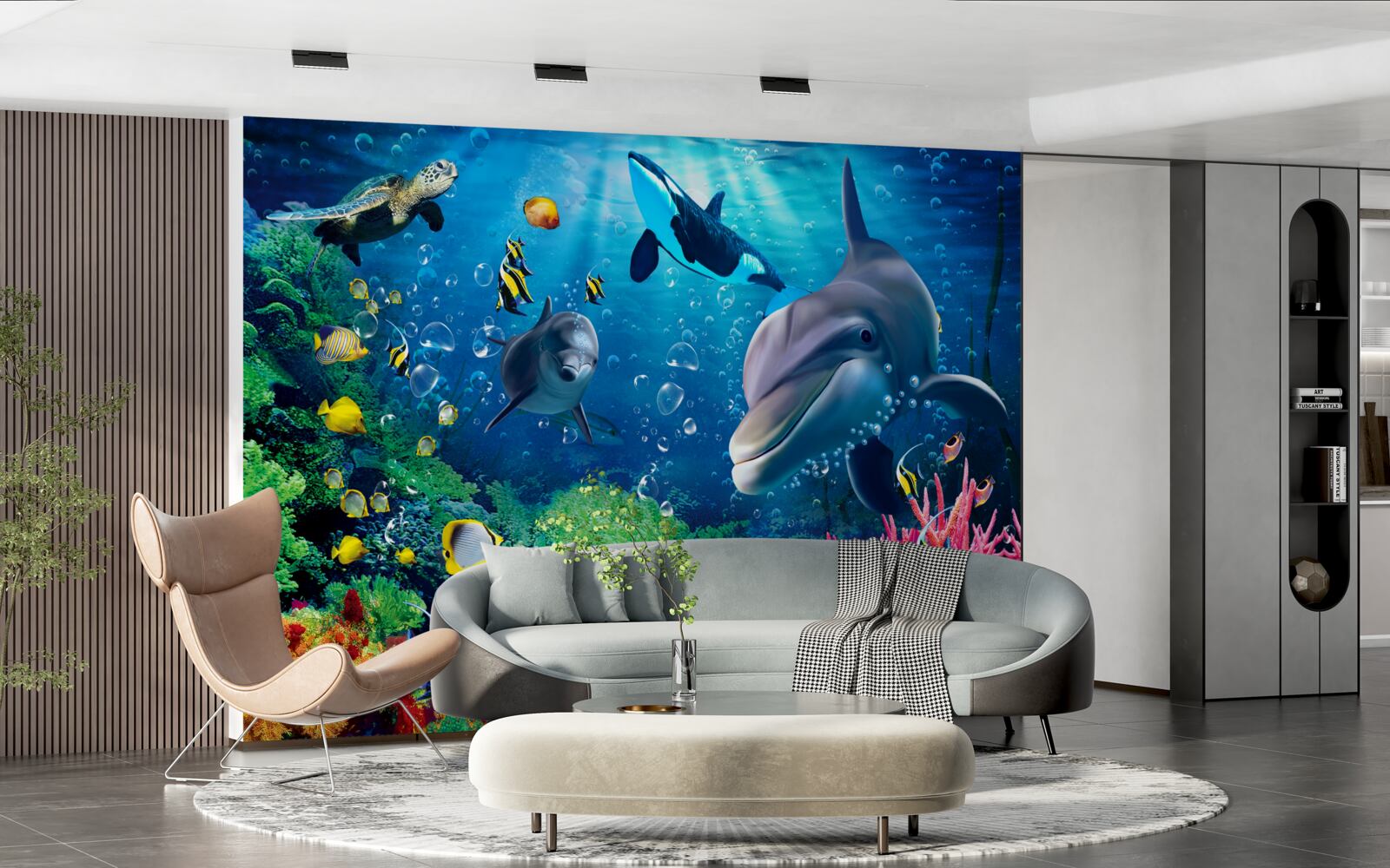 Fototapet adâncurile magnifice ale regatului subacvatic