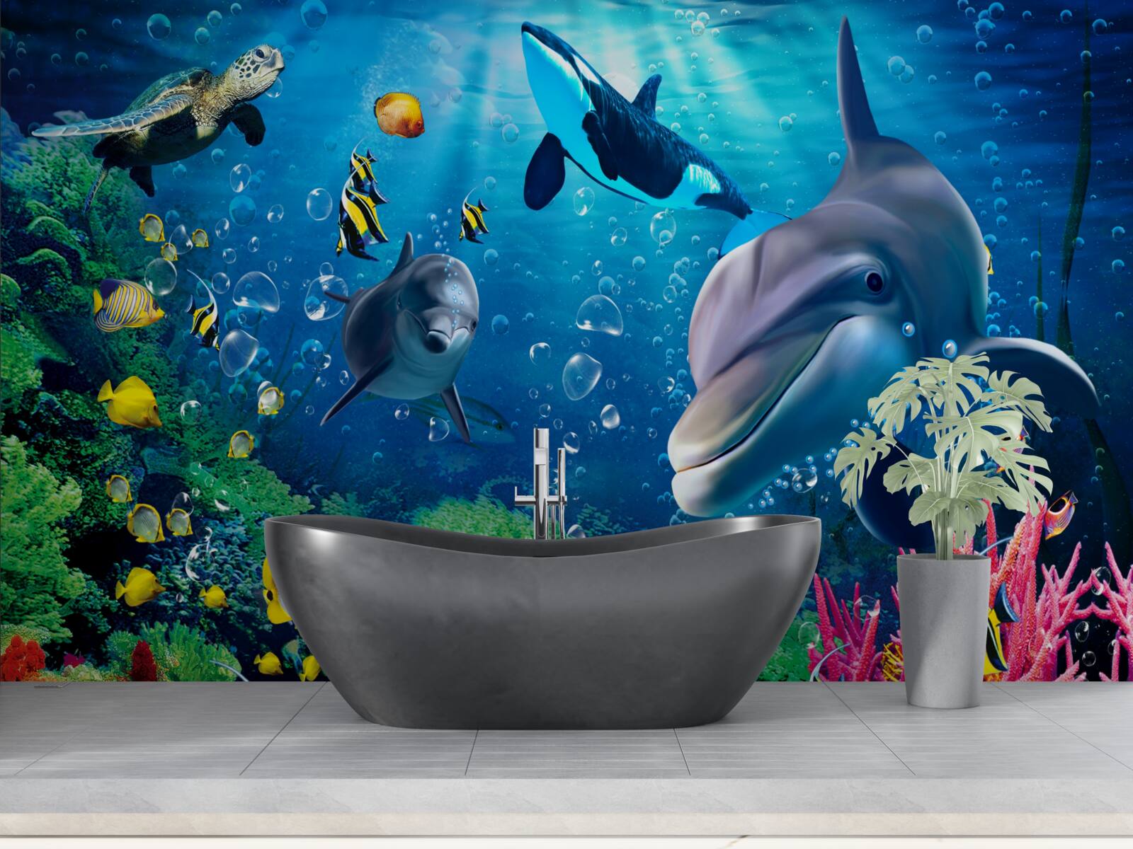 Fototapet adâncurile magnifice ale regatului subacvatic