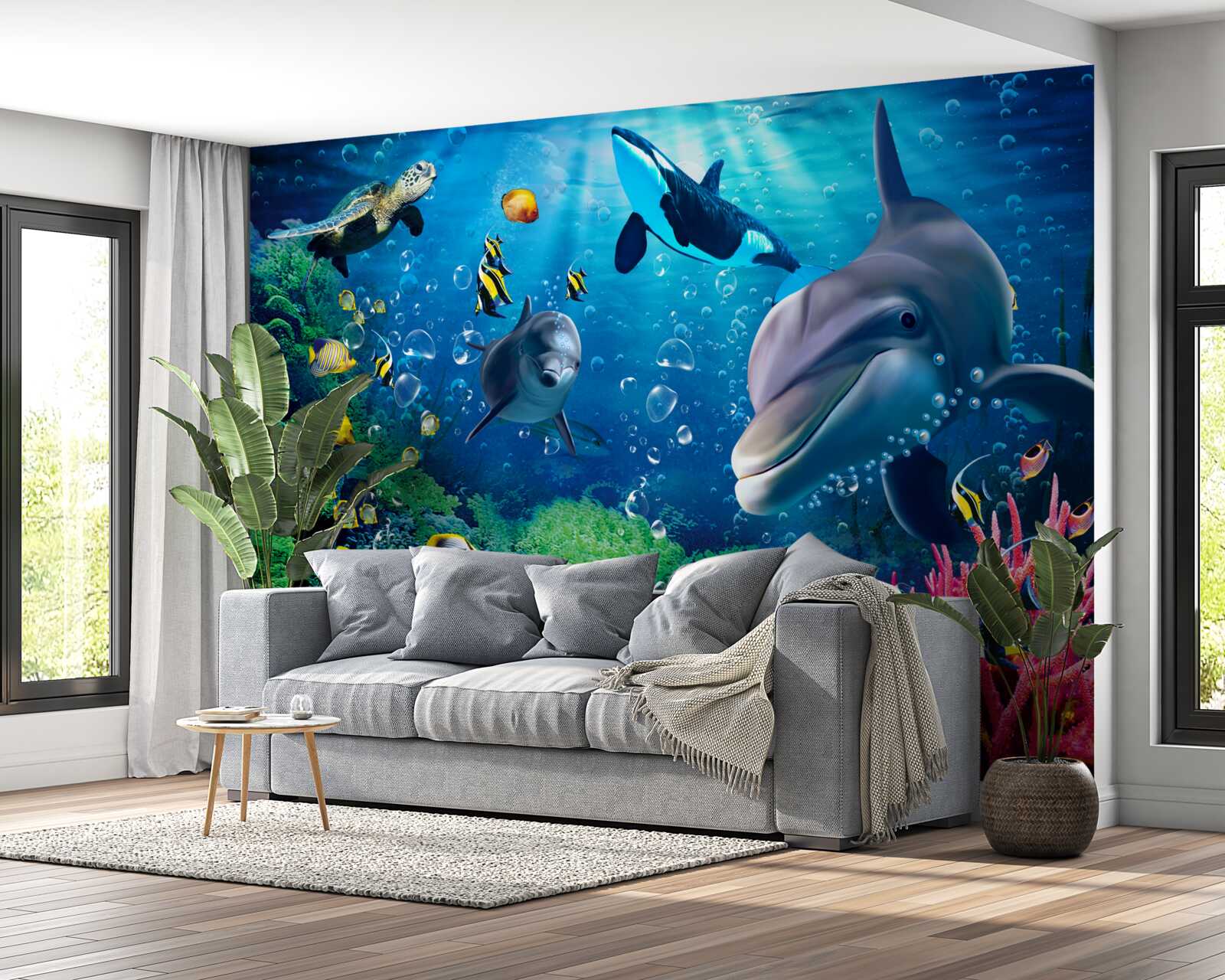 Fototapet adâncurile magnifice ale regatului subacvatic