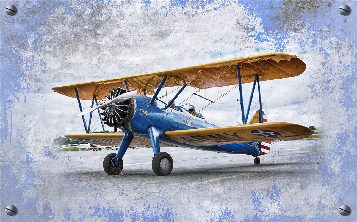 Fototapet aeroplan, avion și biplan