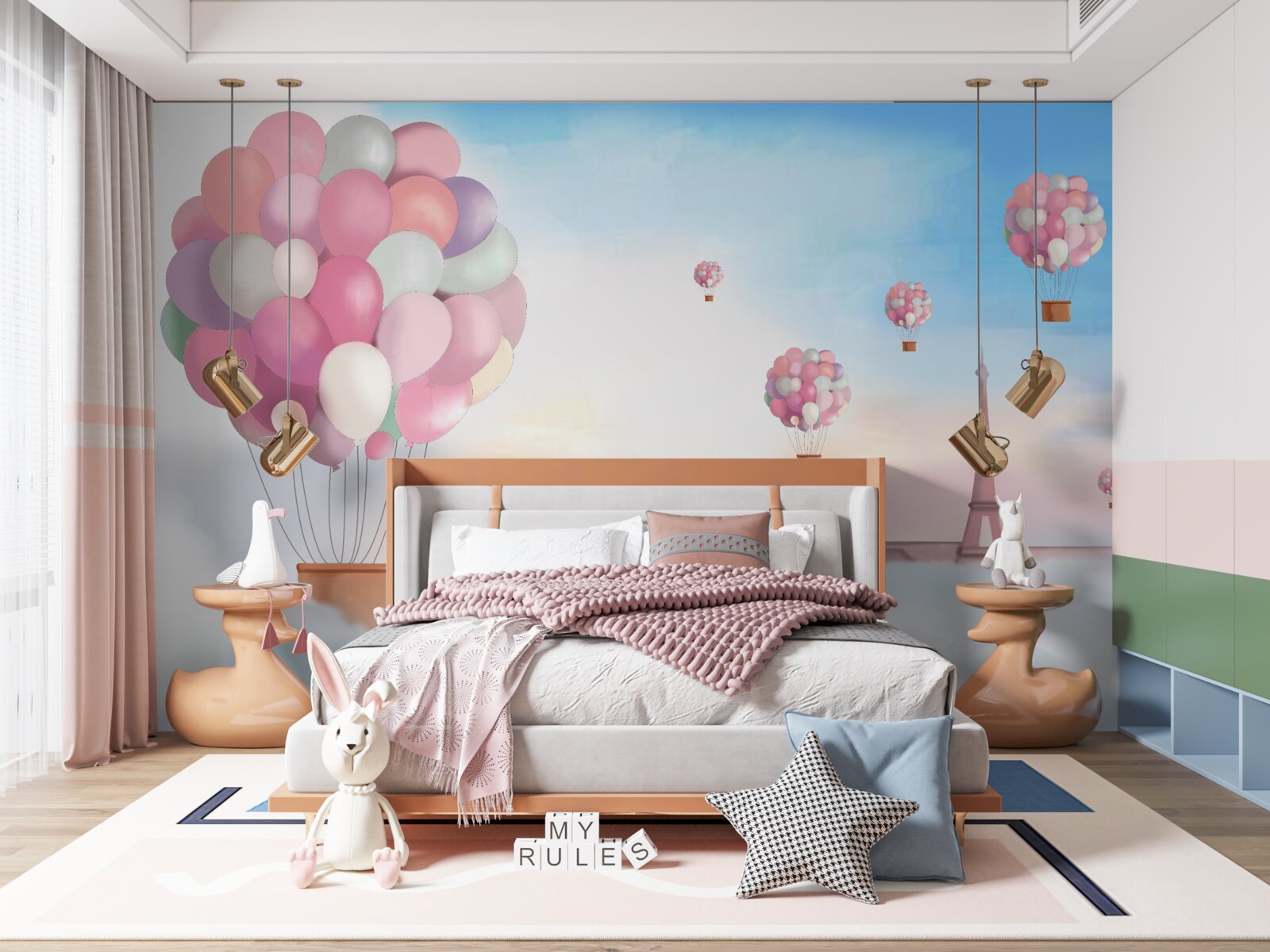 Fototapet trandafiri și coridor