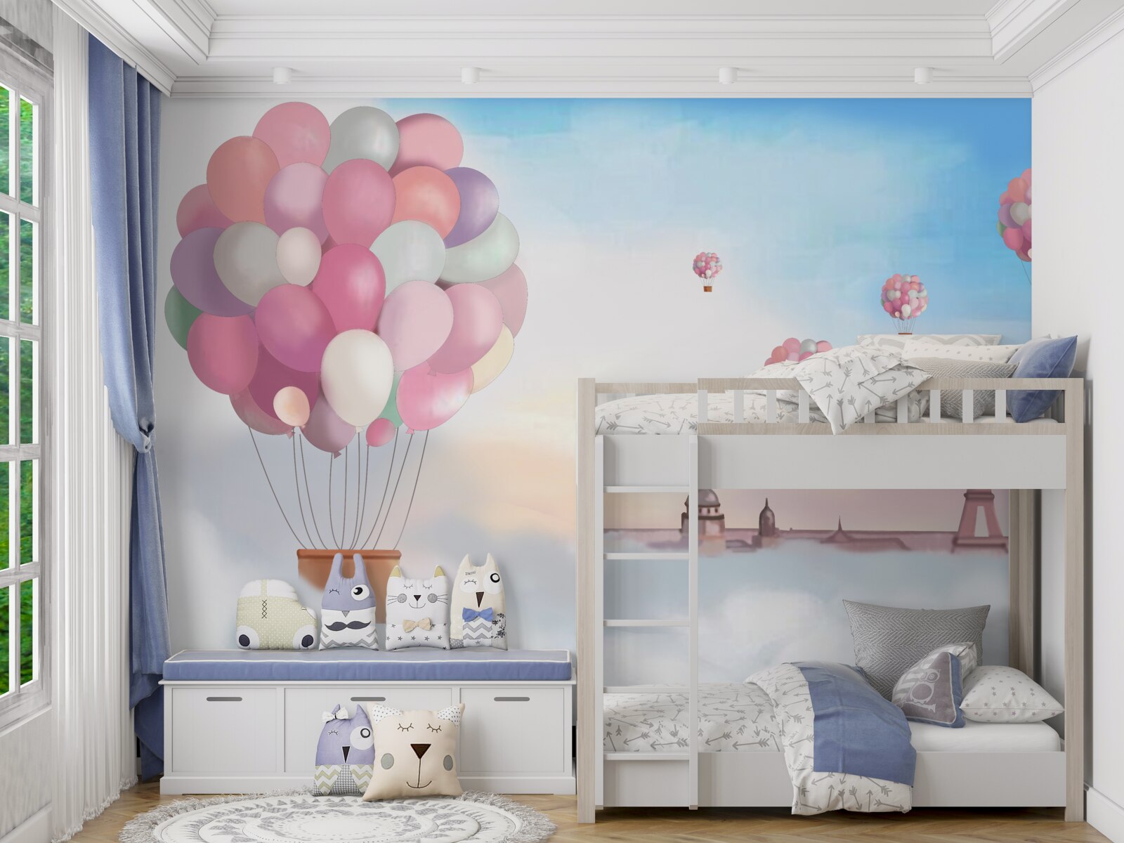 Fototapet trandafiri și coridor