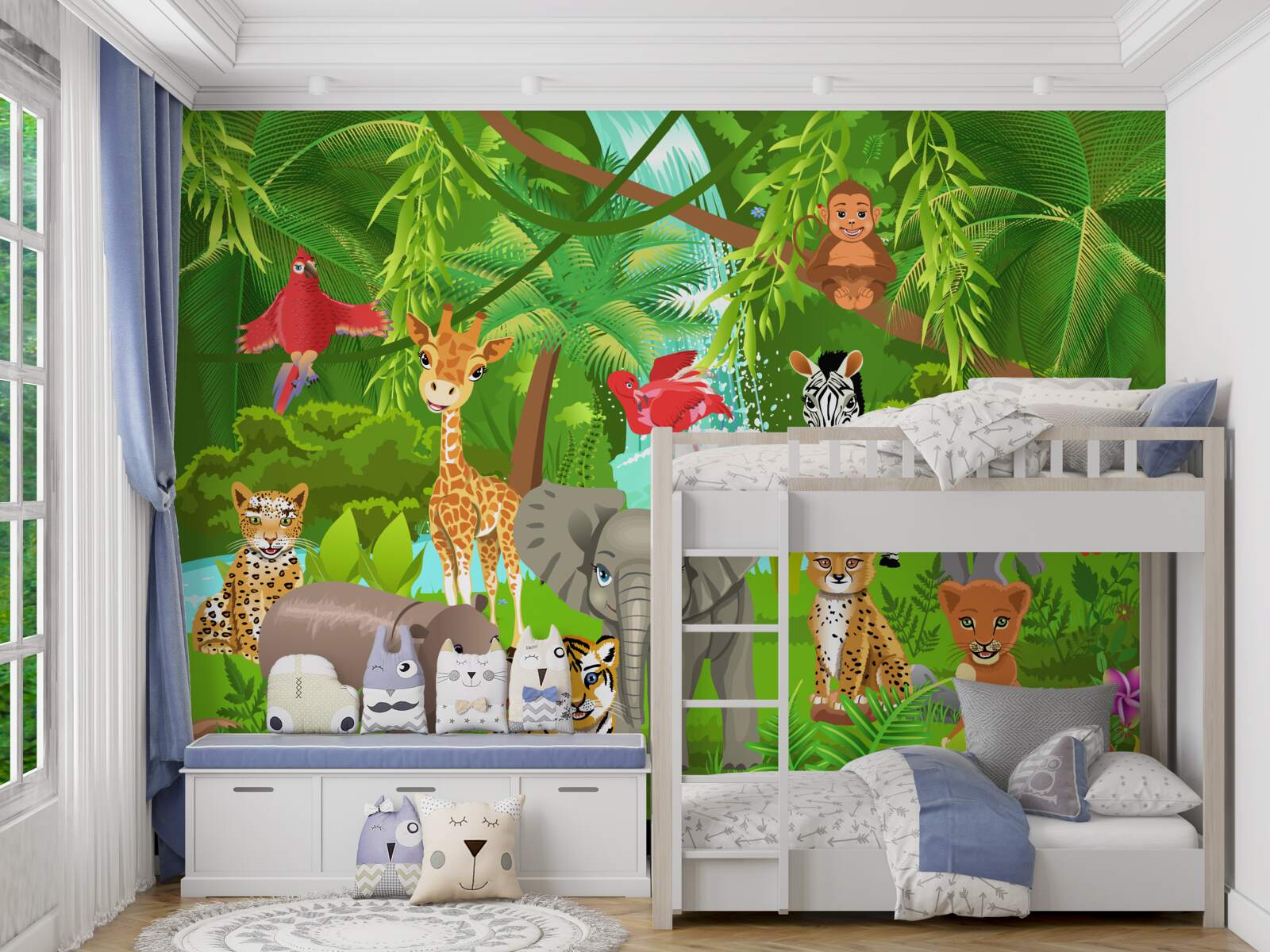 Fototapet creatură în tufiș