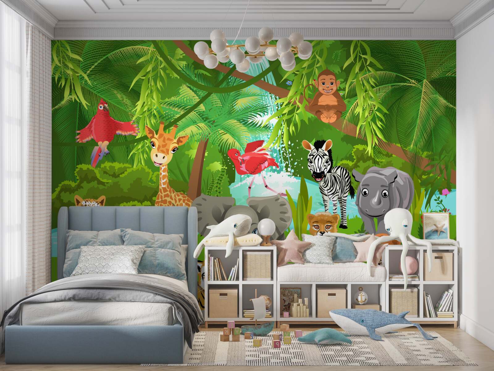 Fototapet creatură în tufiș