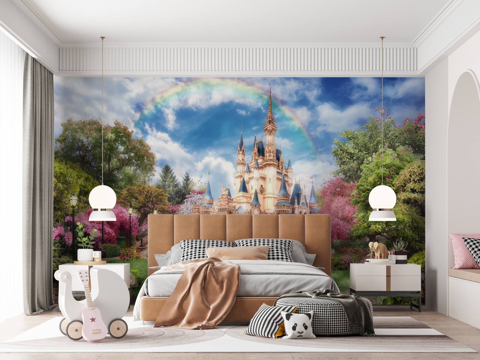 Fototapet castel de grădină