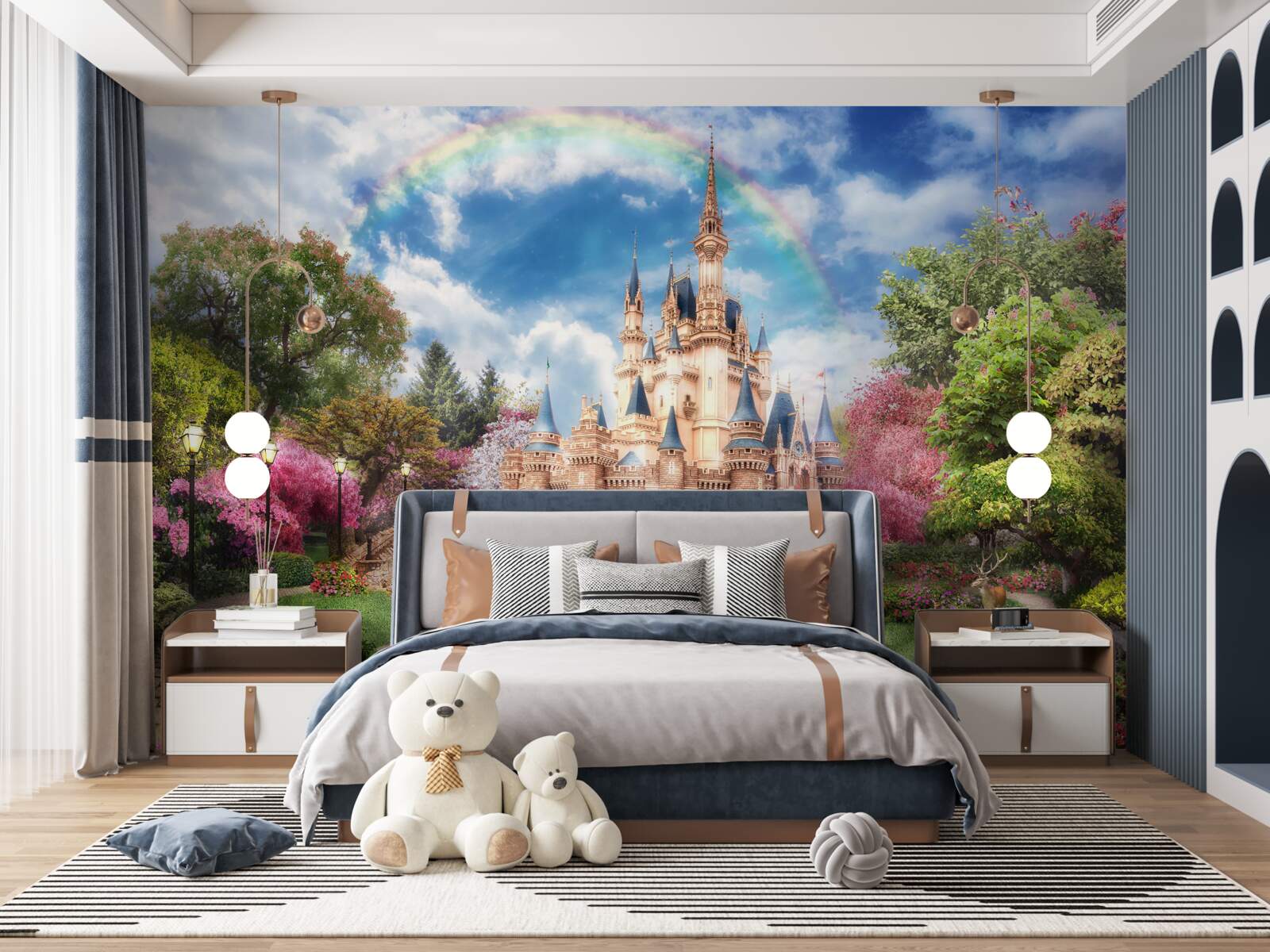 Fototapet castel de grădină