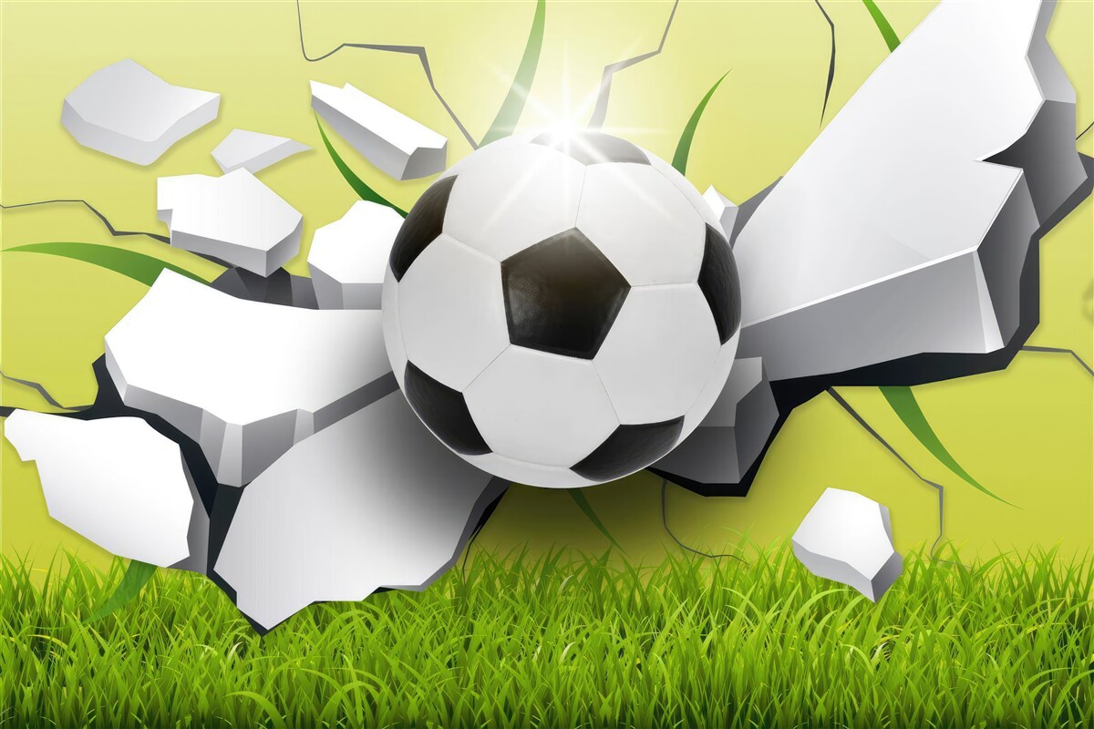 Fototapet lovitură norocoasă la minge