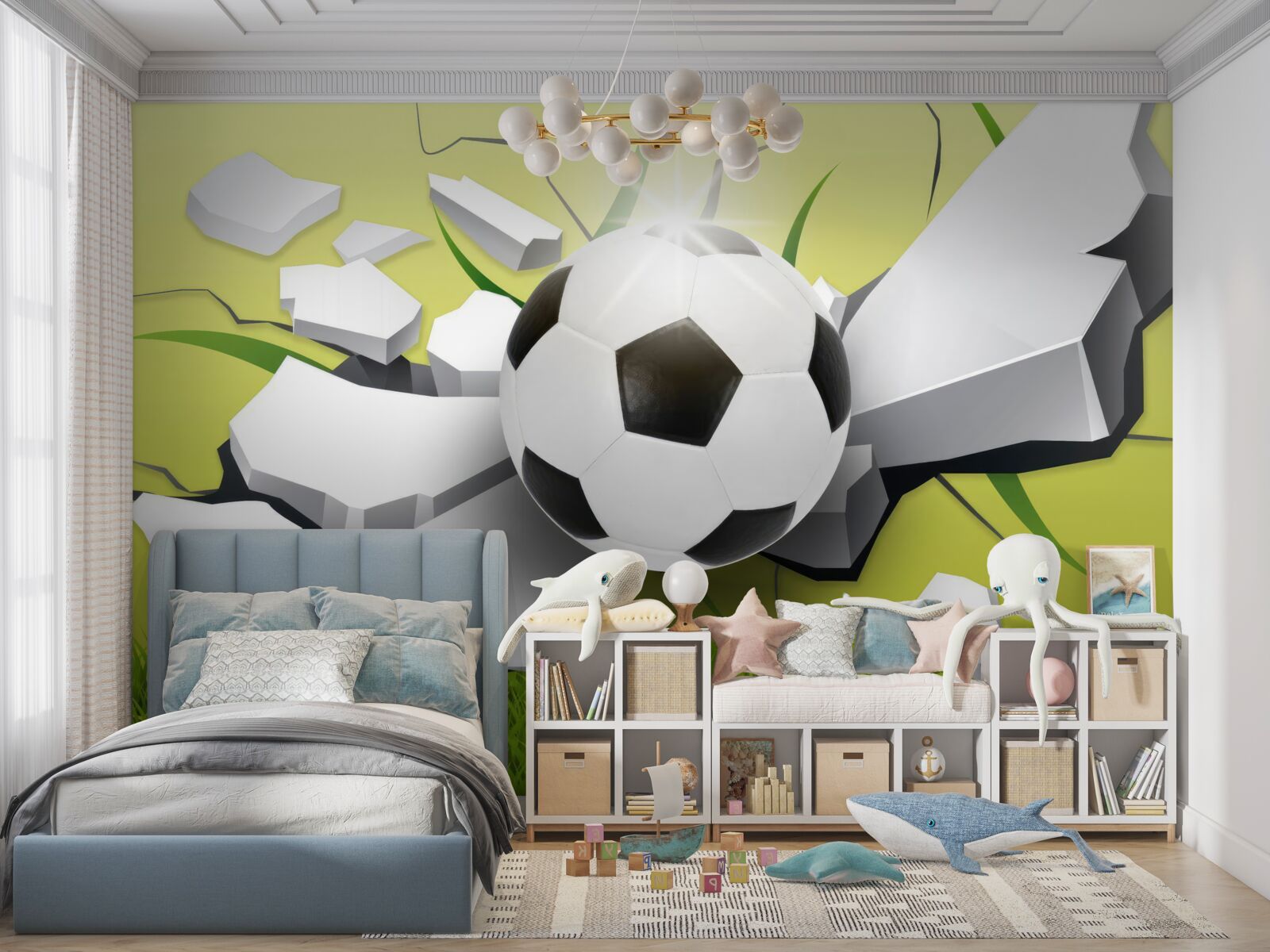 Fototapet lovitură norocoasă la minge