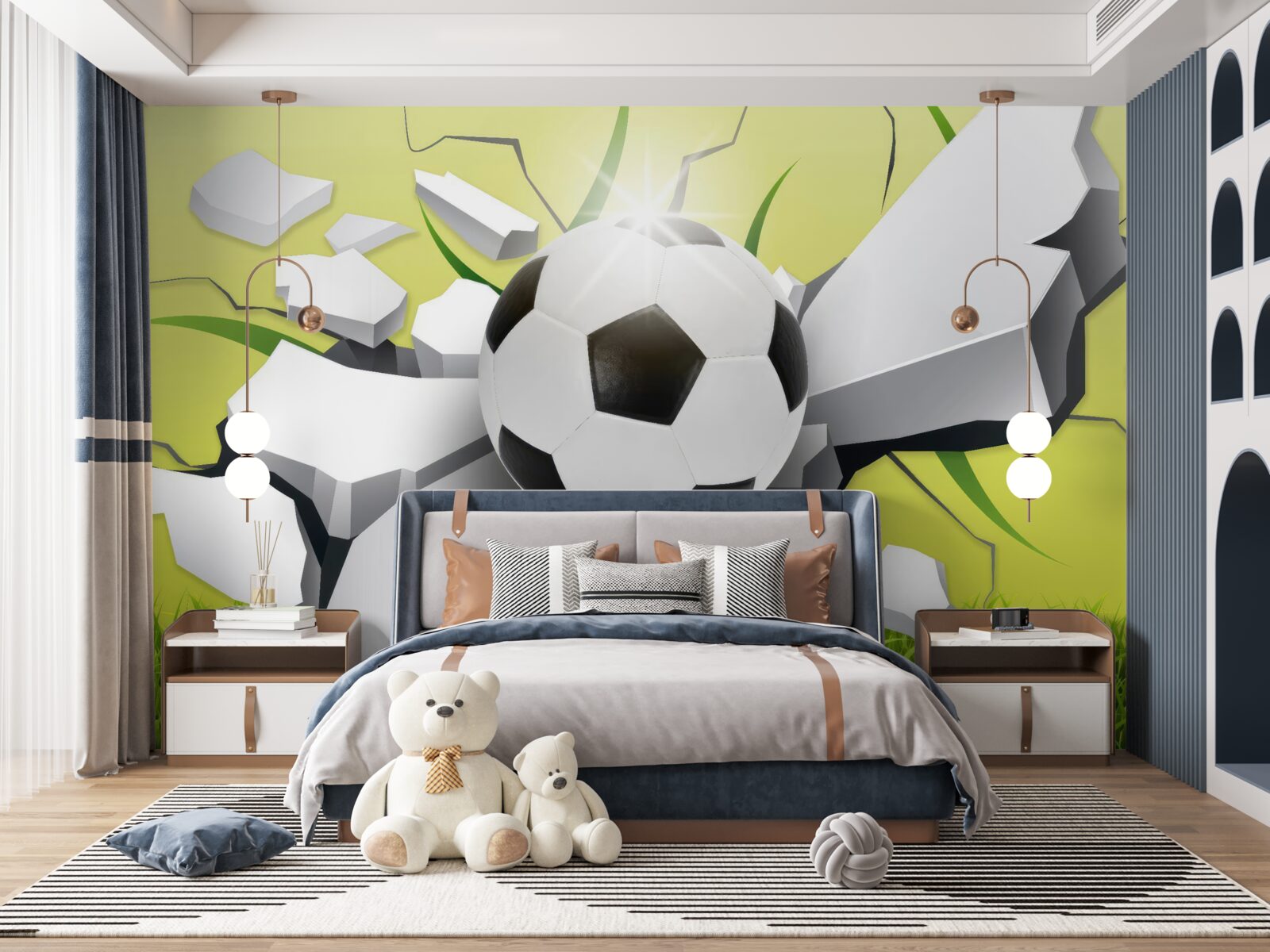 Fototapet lovitură norocoasă la minge