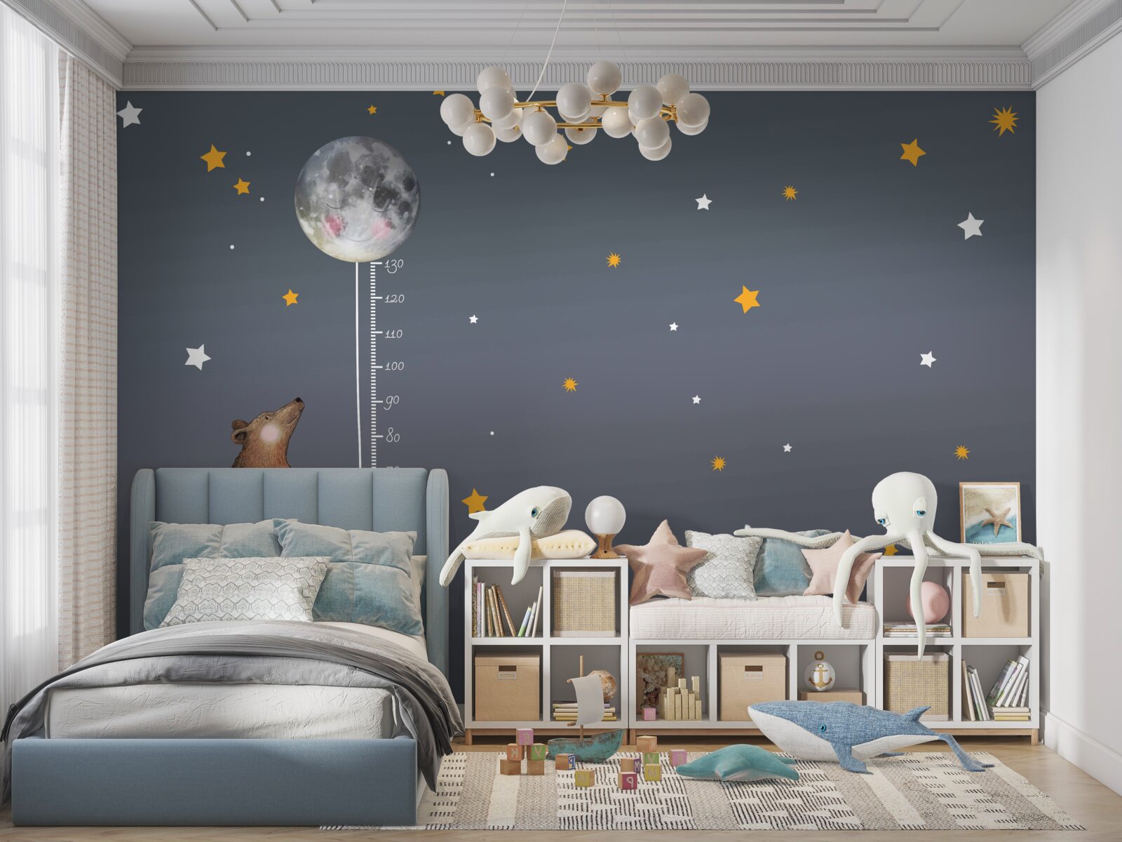 Fototapet spațiu ceresc presărat cu stele