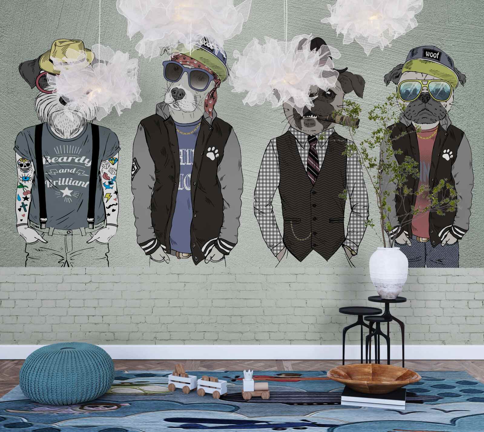 Fototapet imagine artificială, design grafic