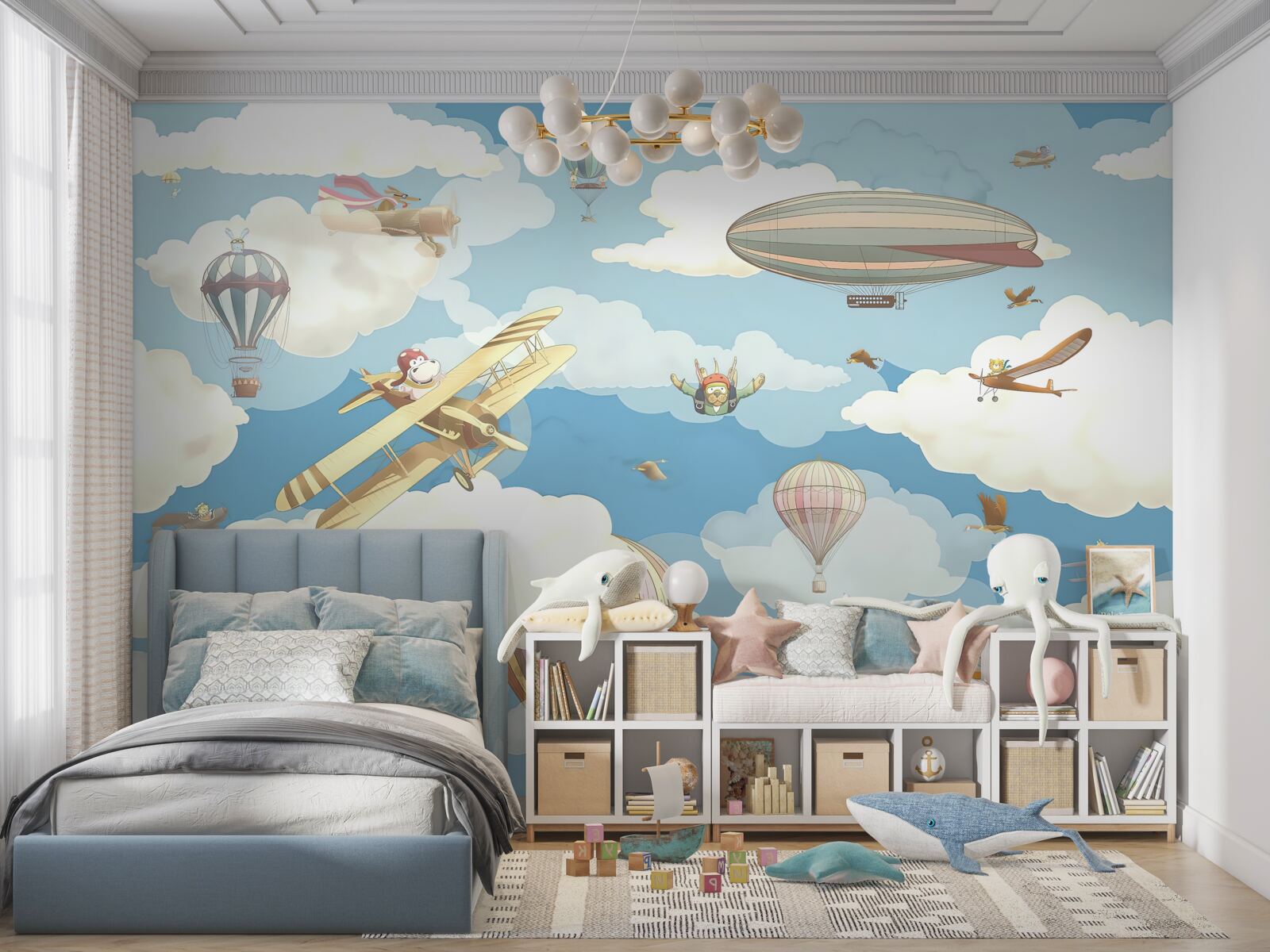 Fototapet hol și perete