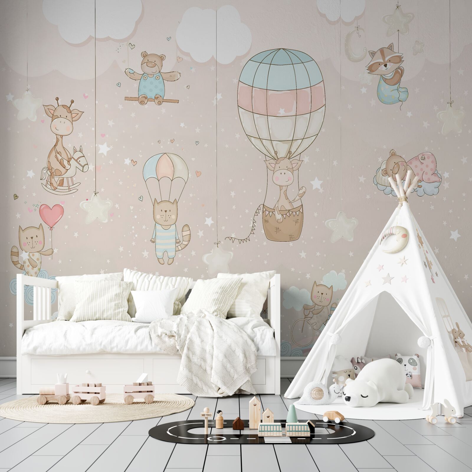 Fototapet pace și balon