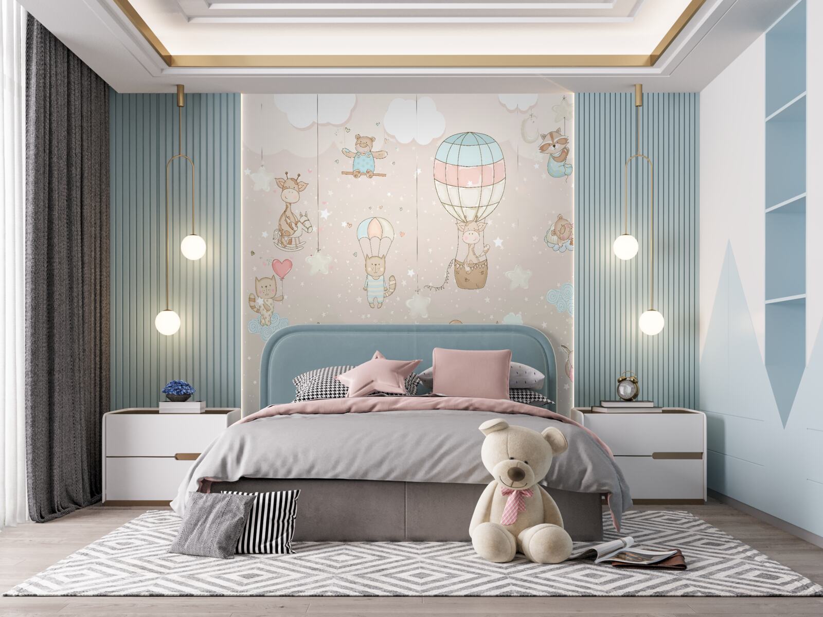 Fototapet pace și balon