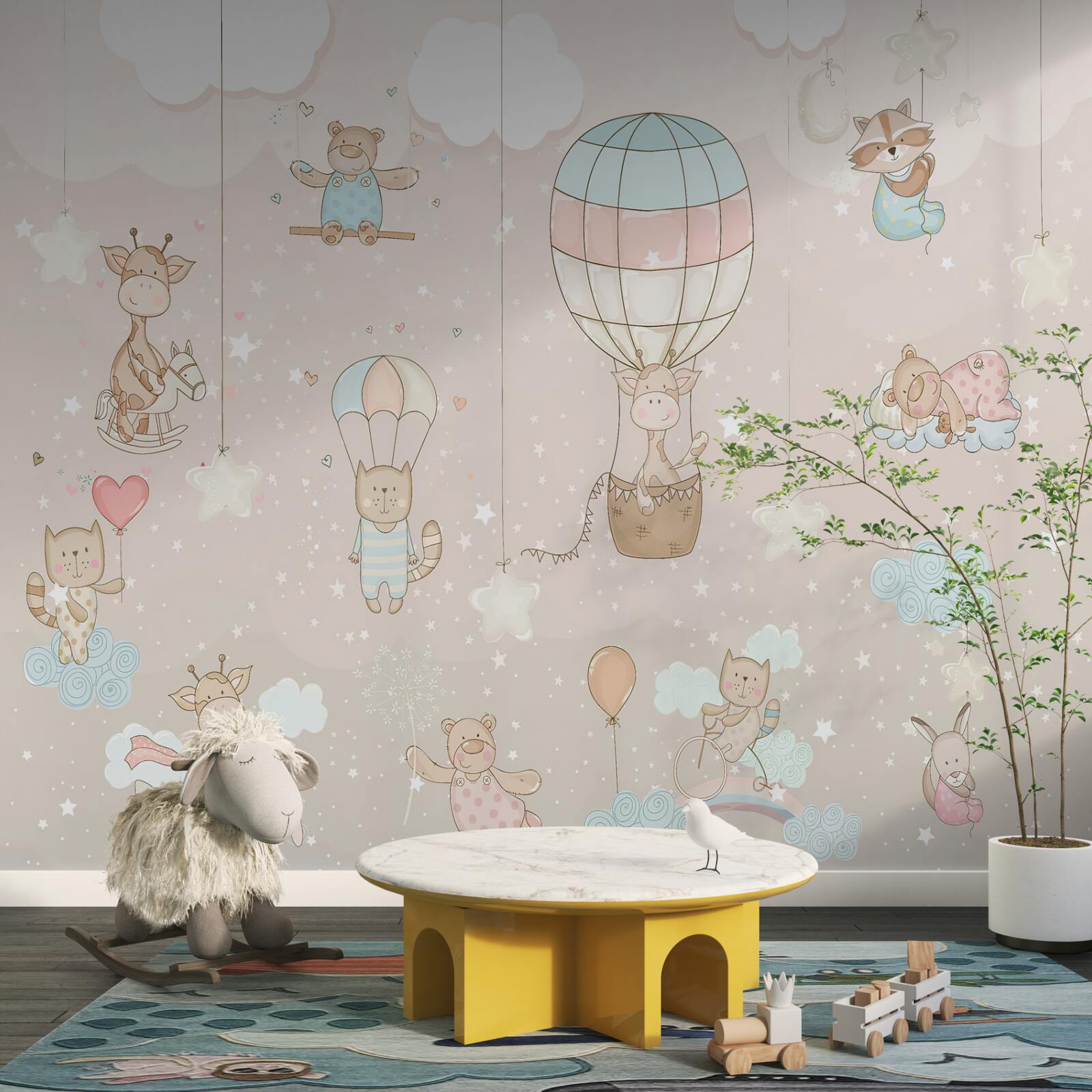 Fototapet pace și balon