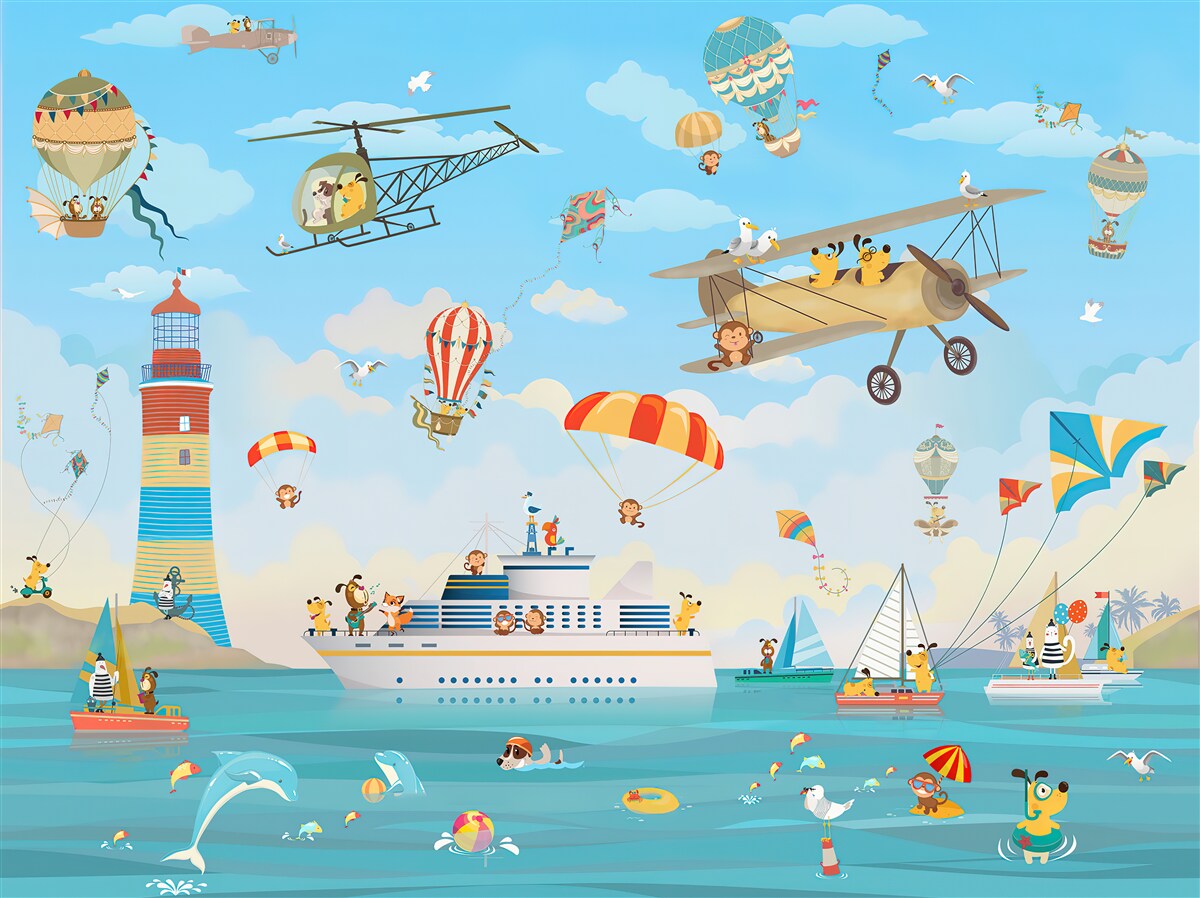 Fototapet autocolant pentru perete și peretele în sine