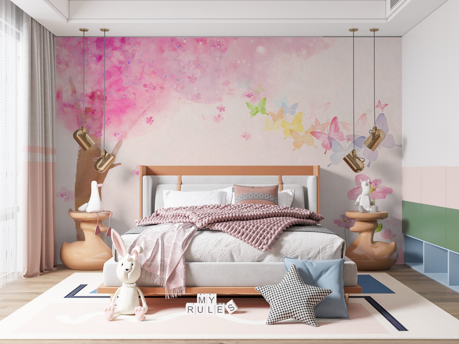 Fototapet hol și perete