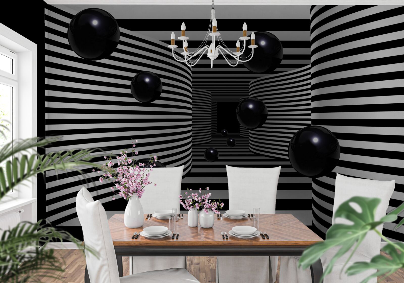 Fototapet bile spațiale negre