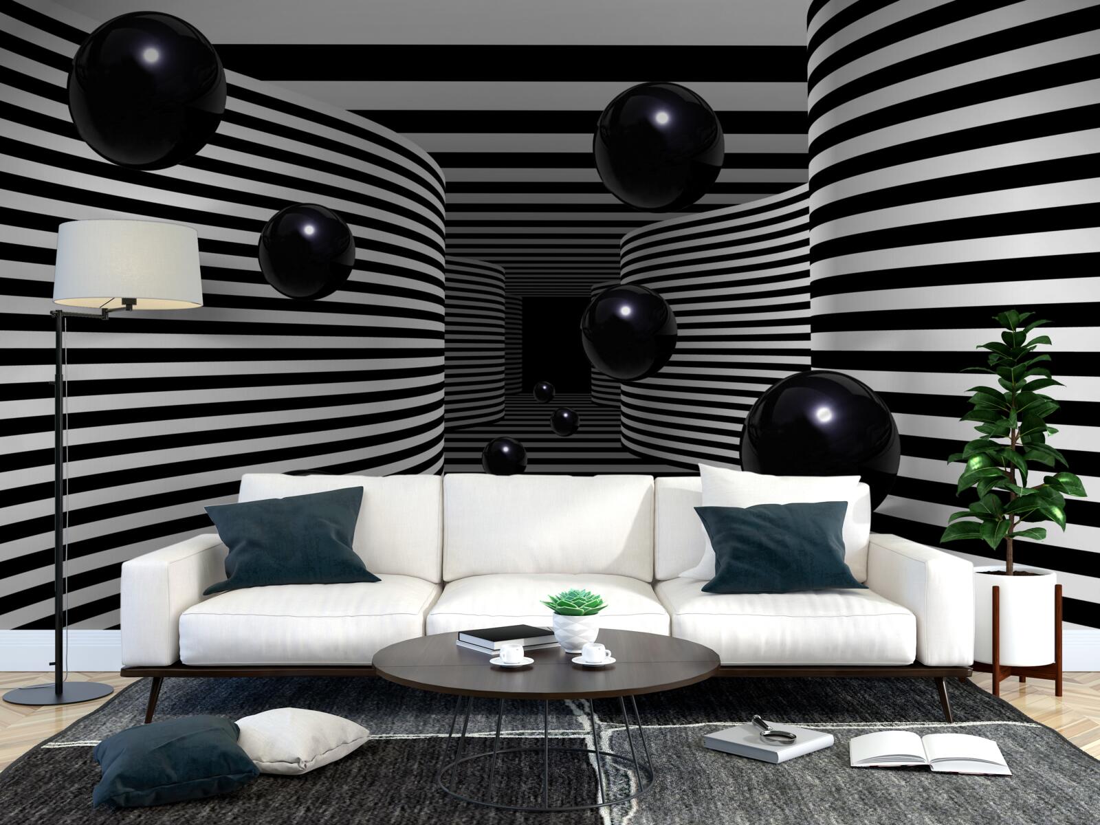 Fototapet bile spațiale negre