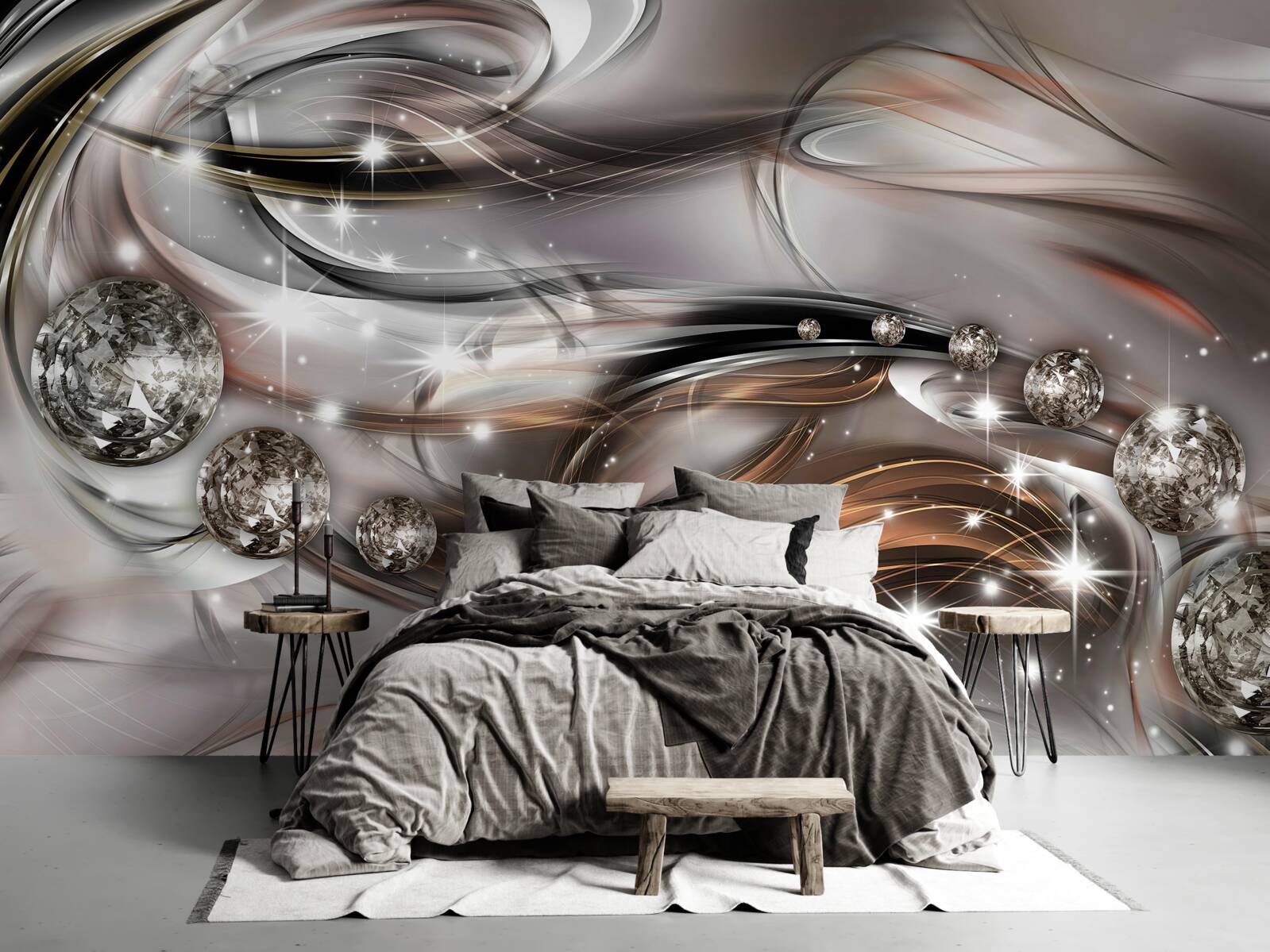 Fototapet strălucirea și strălucirea pietrelor prețioase