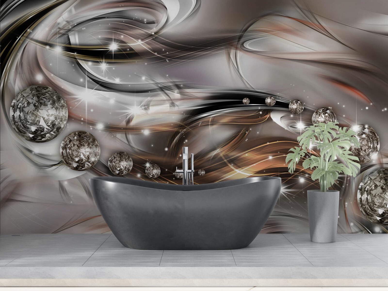 Fototapet strălucirea și strălucirea pietrelor prețioase