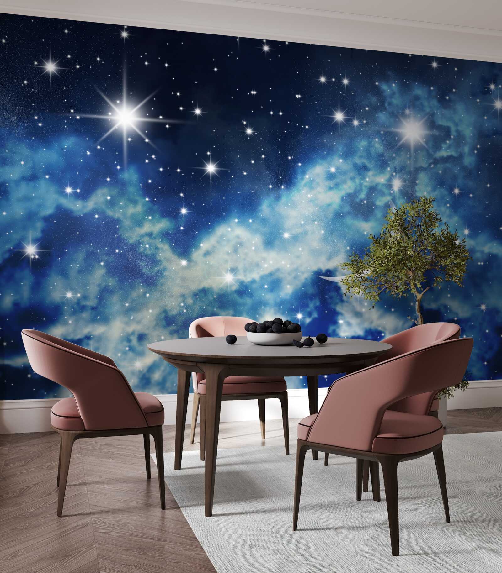 Fototapet scenariu de plafon cu cer pentru dormitor