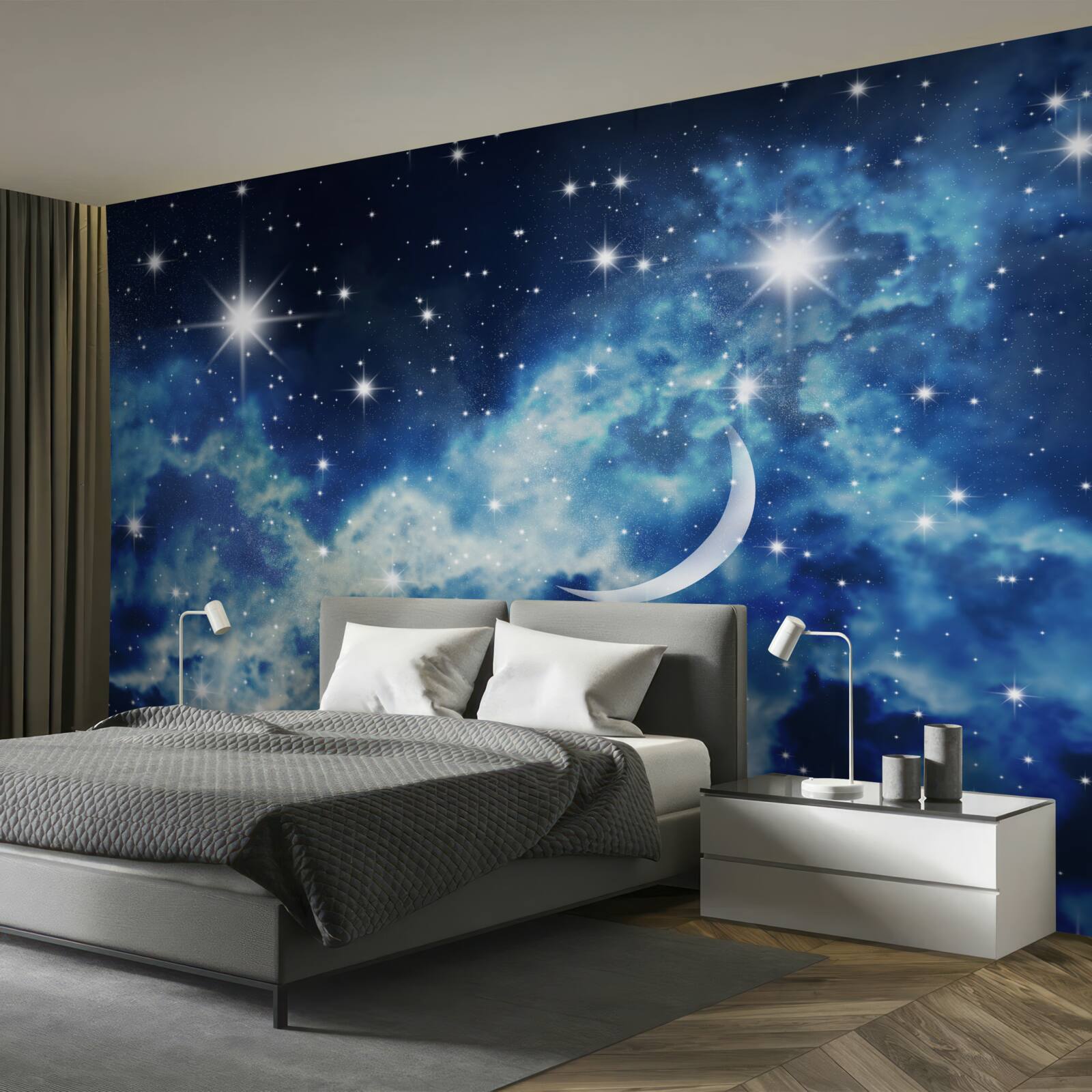 Fototapet scenariu de plafon cu cer pentru dormitor